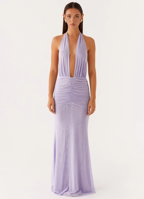 Places To Be Maxi Dress - Lilac Effortless Pair Comfy Fit Wear