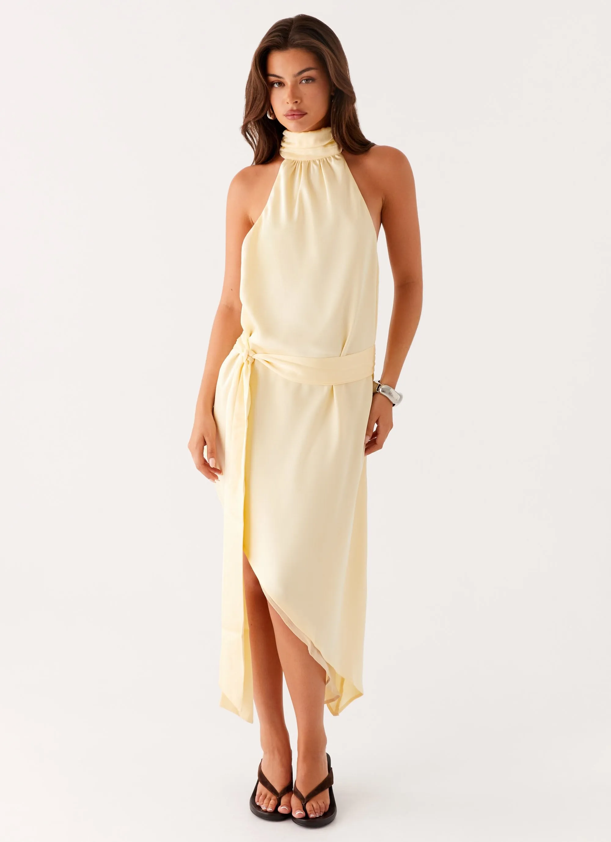 Atlantic Midi Dress - Yellow Resort Vibes