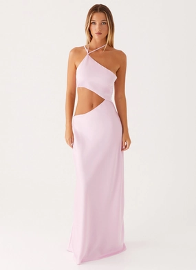 Courtney Maxi Dress - Pink Stream Cut