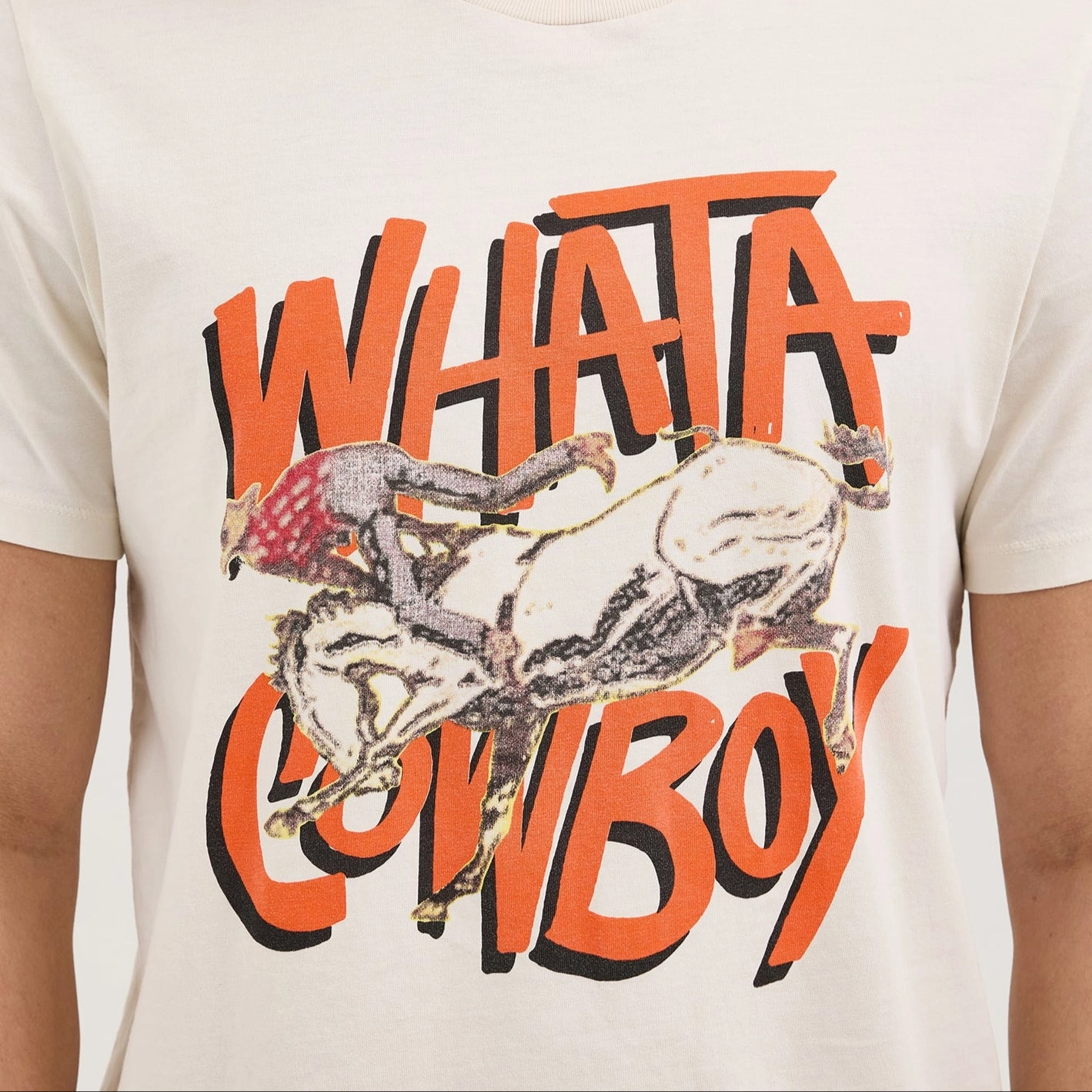 Odor Resistant Fabric Wrangler? x Whataburger? Cowboy Graphic White T-Shirt