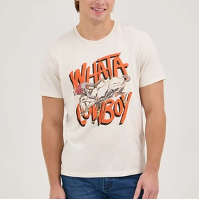 Wrangler? x Whataburger? Cowboy Graphic White T-Shirt Layered Ventilation Zones