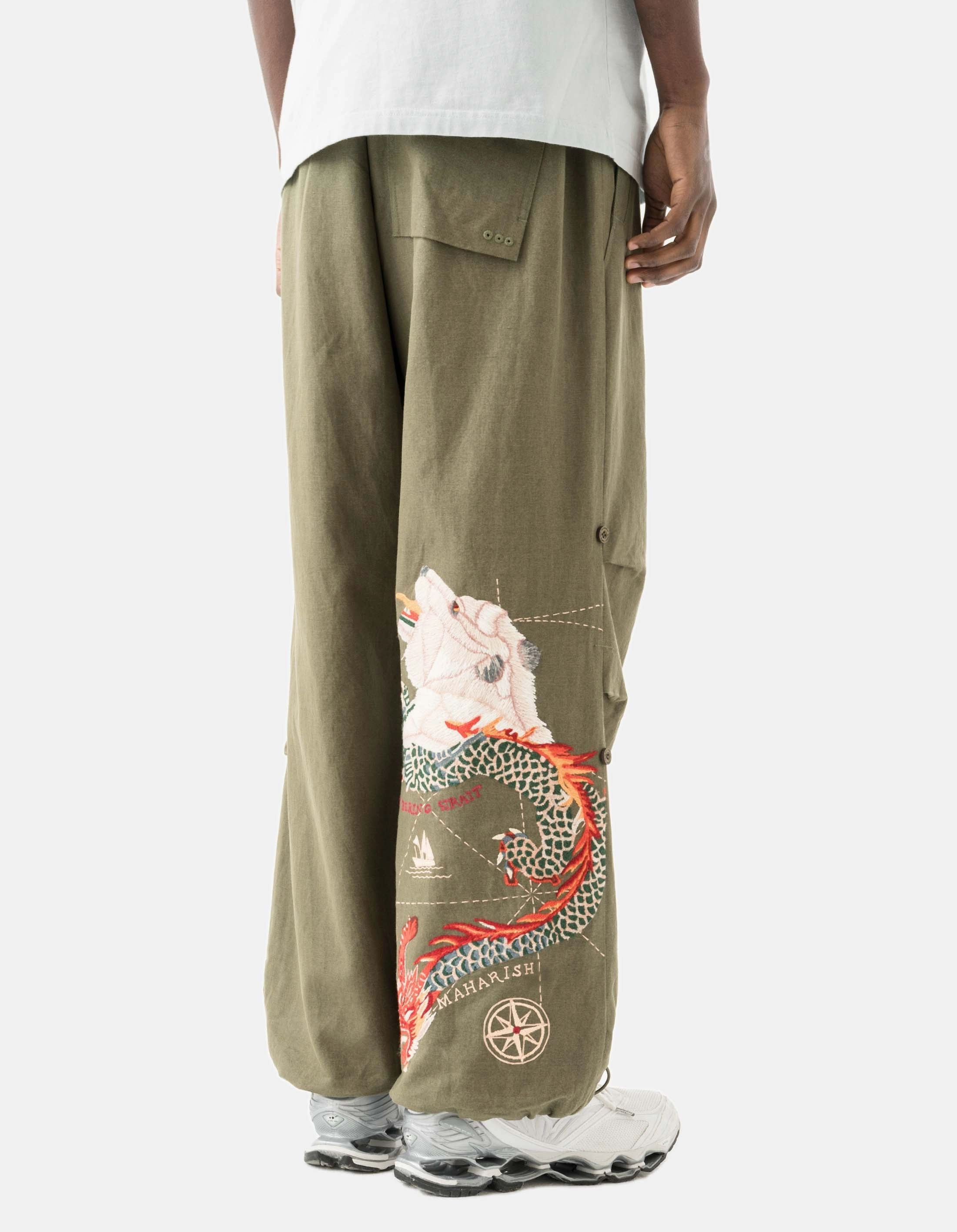 7087 The Bering Strait Embroidered Loose Snopants? Olive OG-107F Odor Control Tech Perfect Design