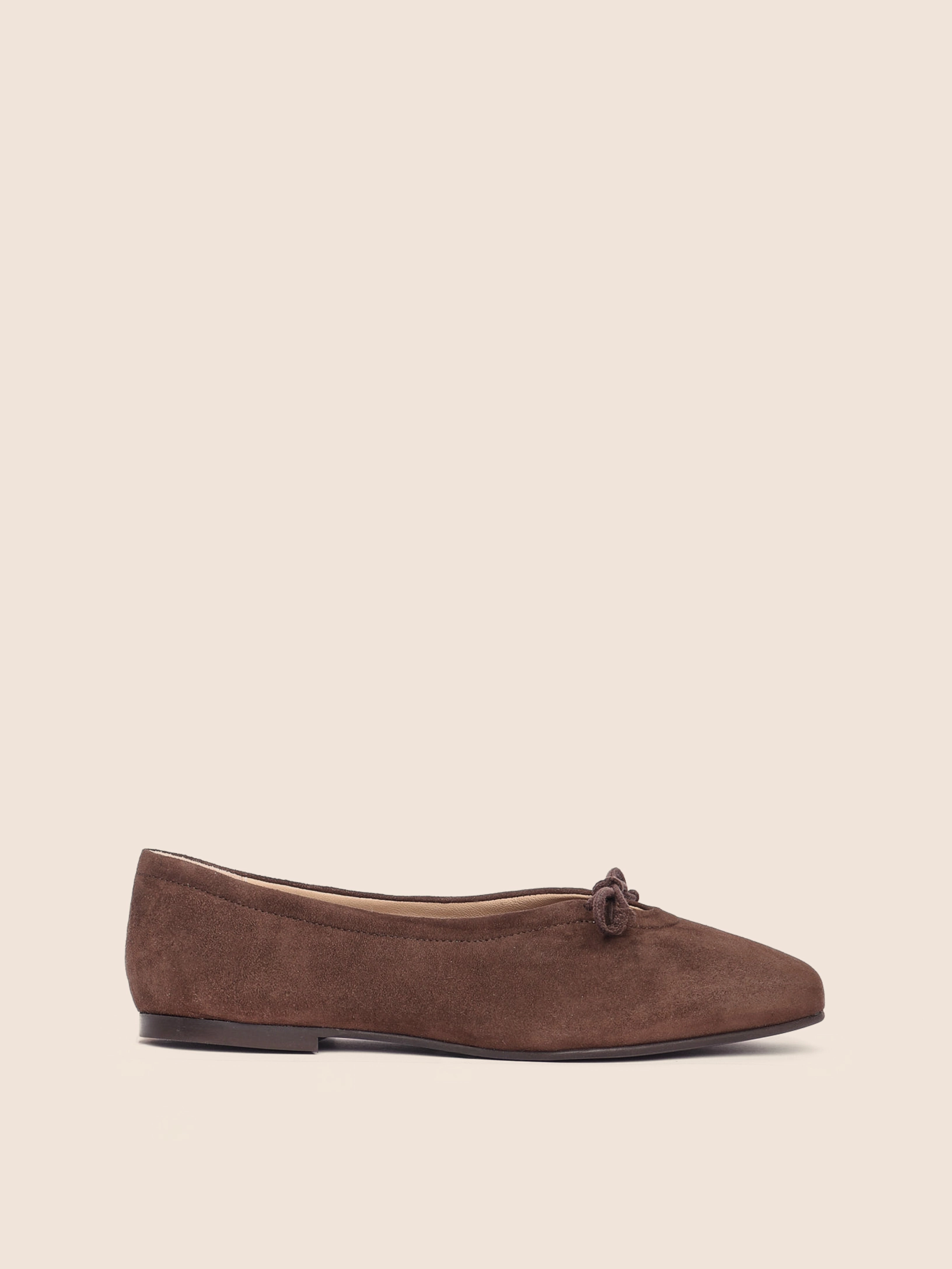 kids wear Park Mood Prato Brown Suede Ballerina
