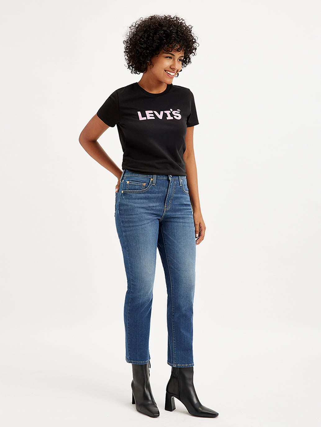 Morning Ready Eco Certified Textile Standards Women's 724 Blue Straight Fit High Rise Jeans