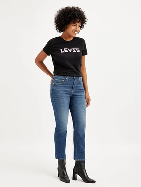 Casual Wear Vintage Lover Loose Women's 724 Blue Straight Fit High Rise Jeans