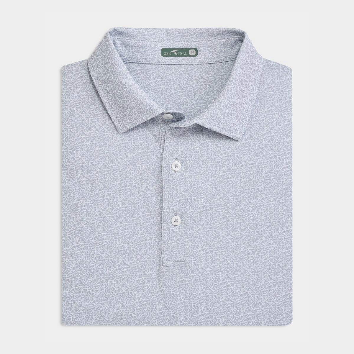 Reinforced Collar Stay Frost Antlers Printed Performance Polo