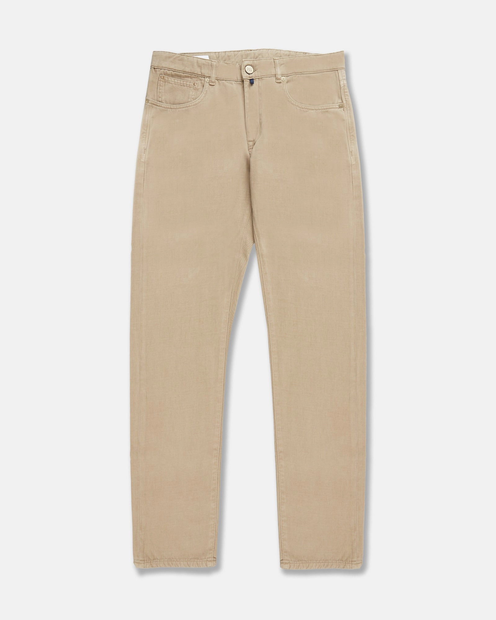 Zip-off legs RecyclablePackaging Slim-fit five-pocket trousers in cotton and cashmere