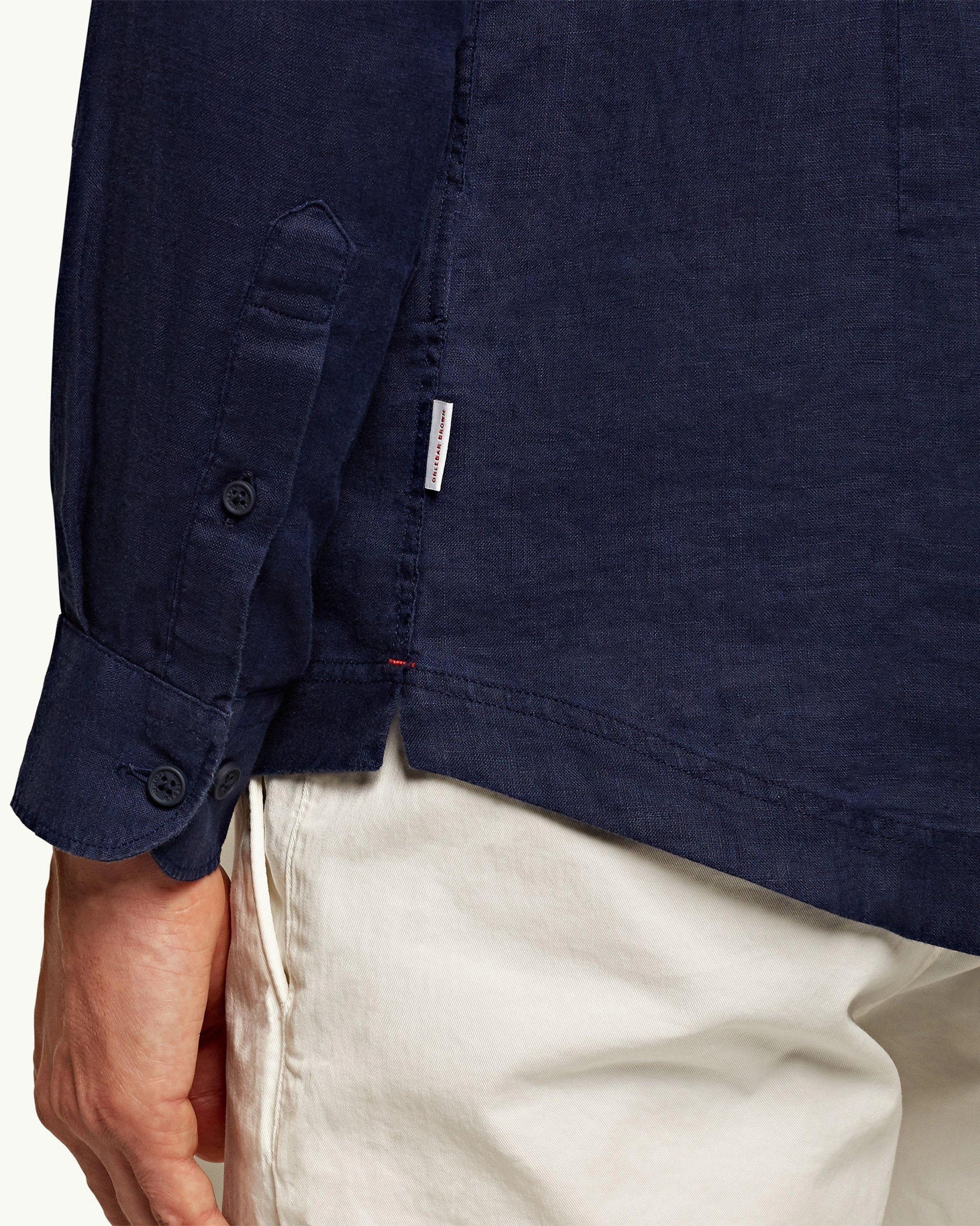 Giles Linen Asymmetrical Cut