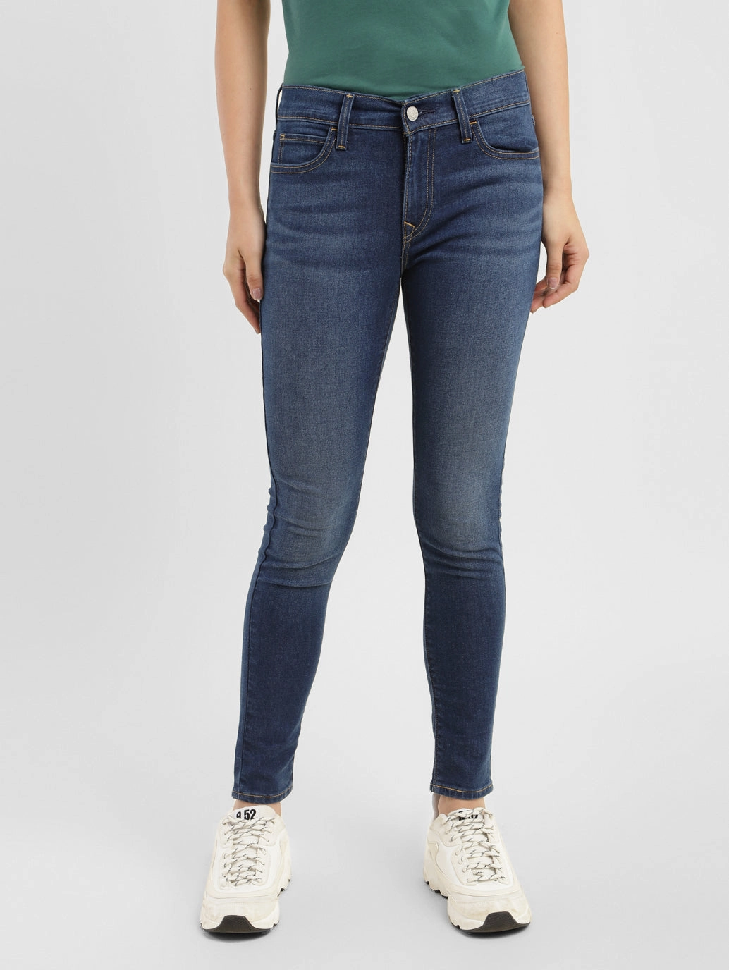 All Day Use Women's 710 Blue Skinny Fit Mid Rise Jeans