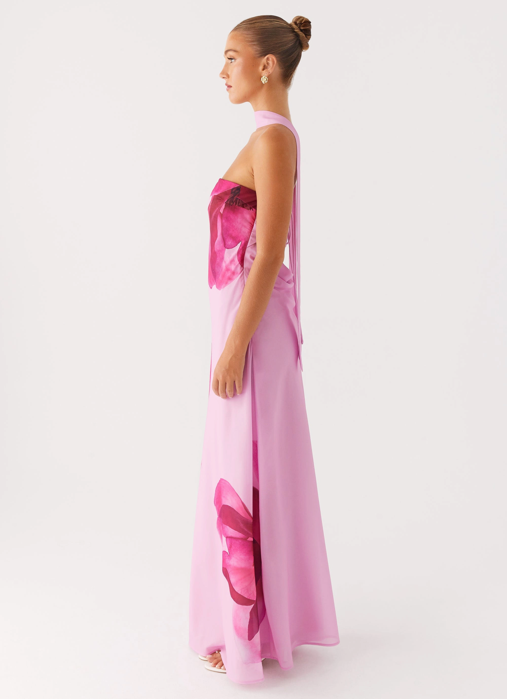 Prim Maxi Dress - Pastel Pink Vibrant Style Flawless Waistband Fit