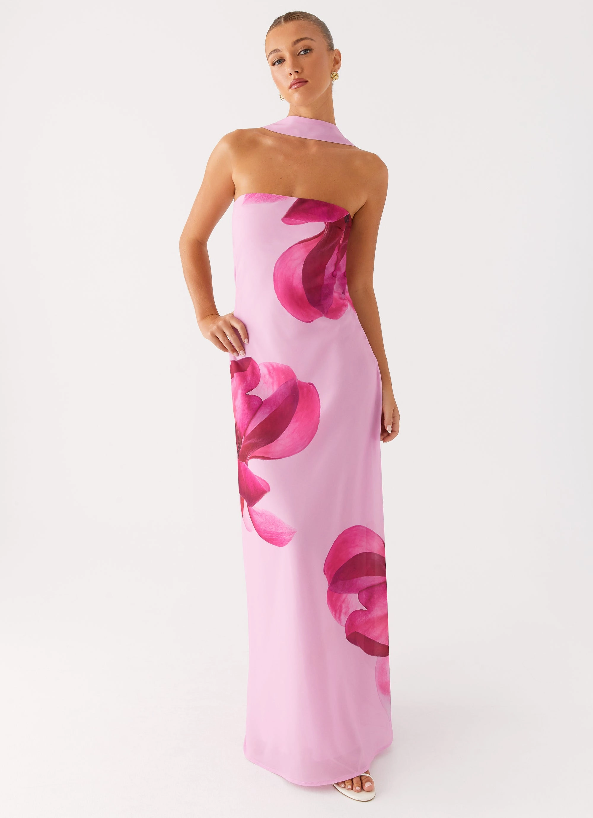 Evening Vibe Refined Feel Prim Maxi Dress - Pastel Pink