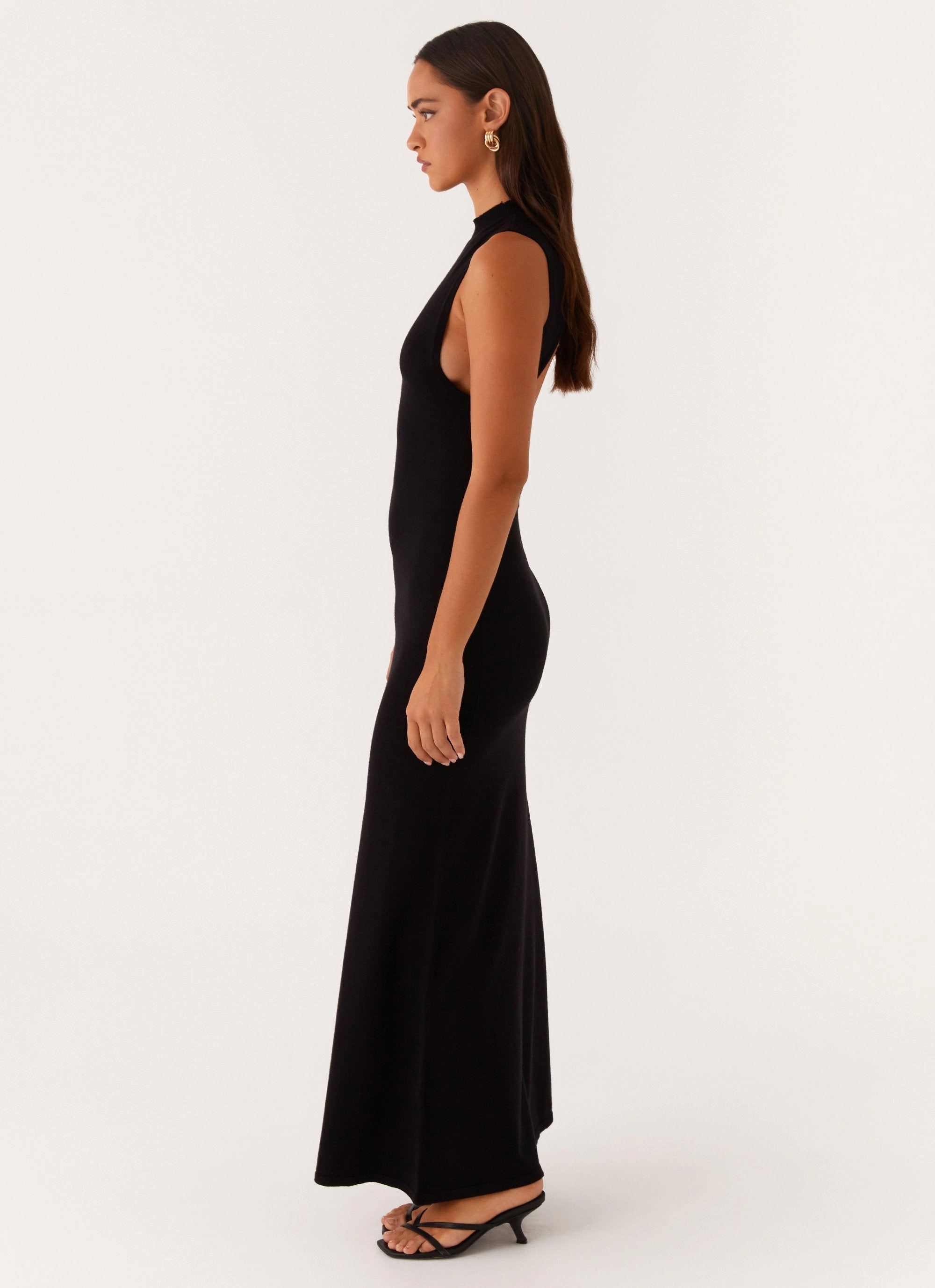 Prove It Knit Maxi Dress - Black Work Pairing All weather