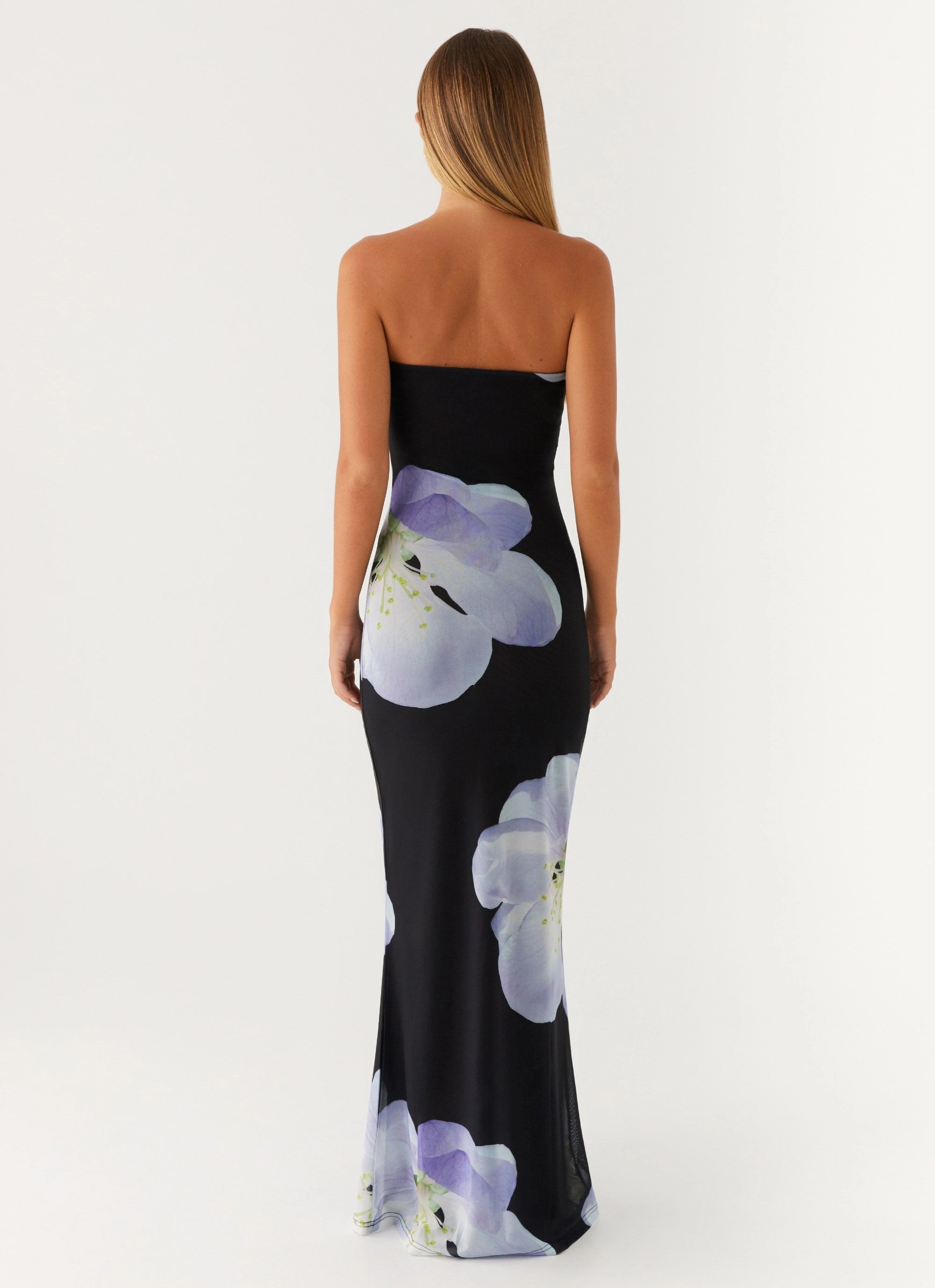 Square Neck Jorja Maxi Dress - Flower Print