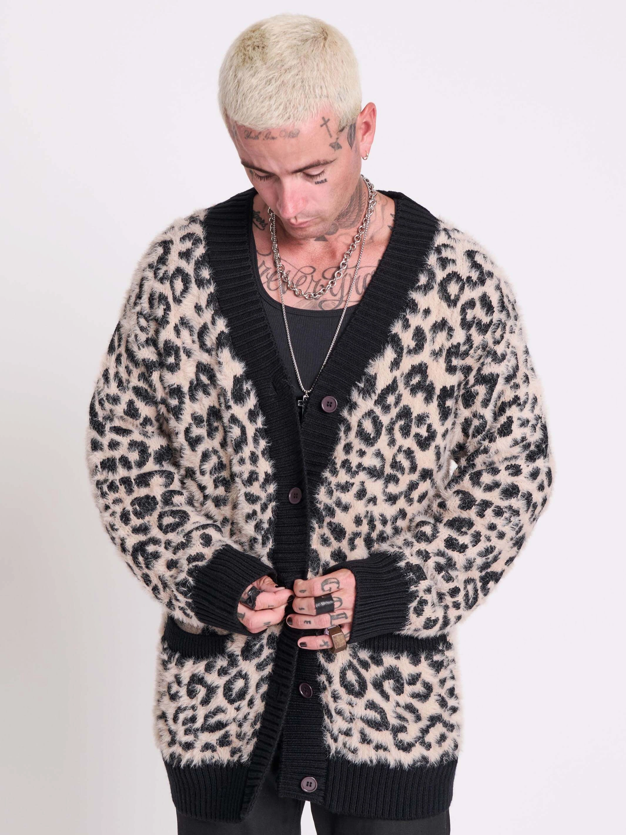 Punk's Not Dead Cardigan Sleek Stretch Fit Active Flex