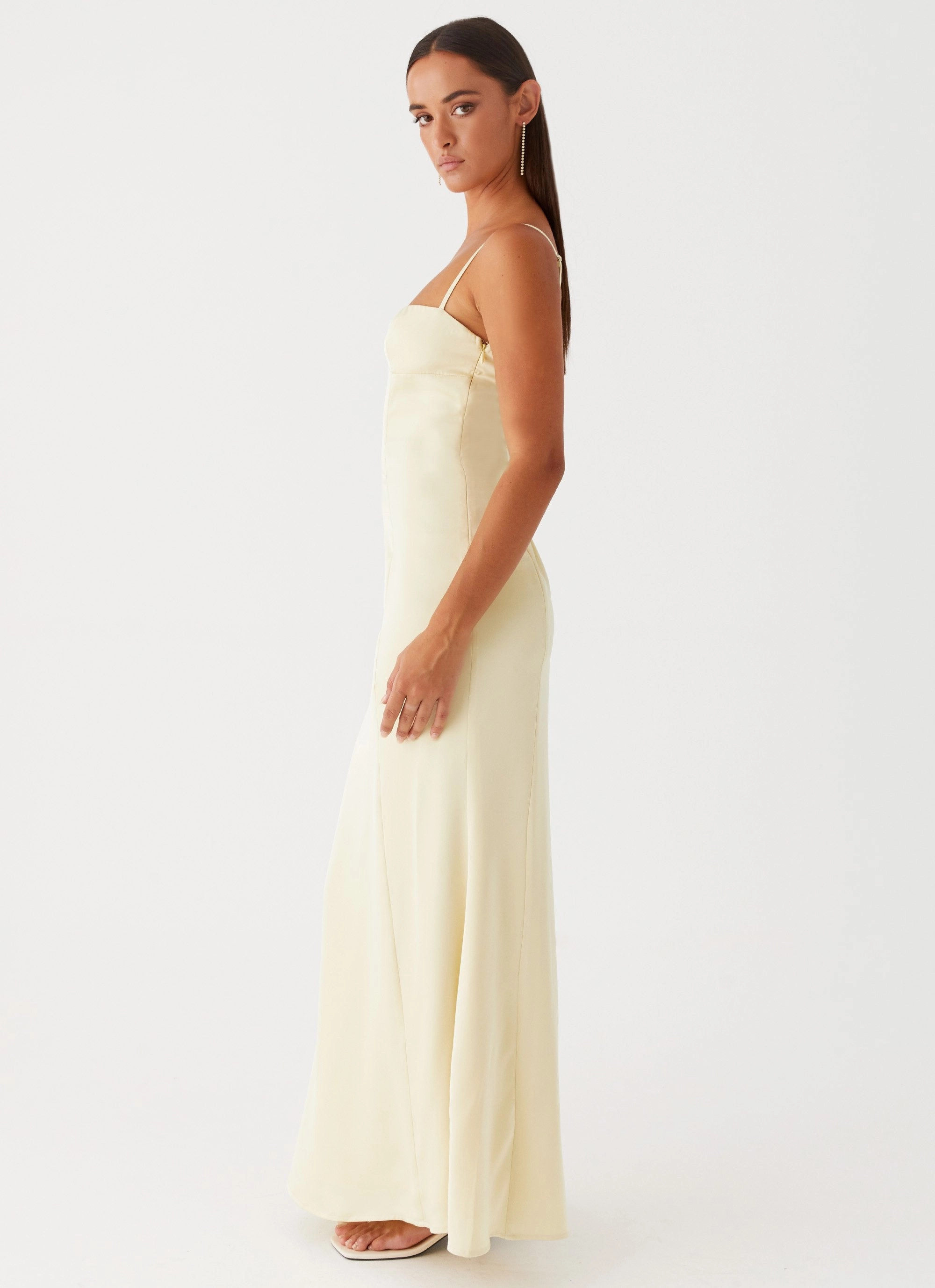Miss Bloom Maxi Dress - Lemon Stylish Appeal Casual Waist