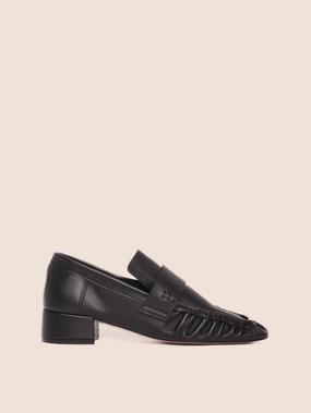 Navas Black Loafer Non-Slip Design Wellness Step