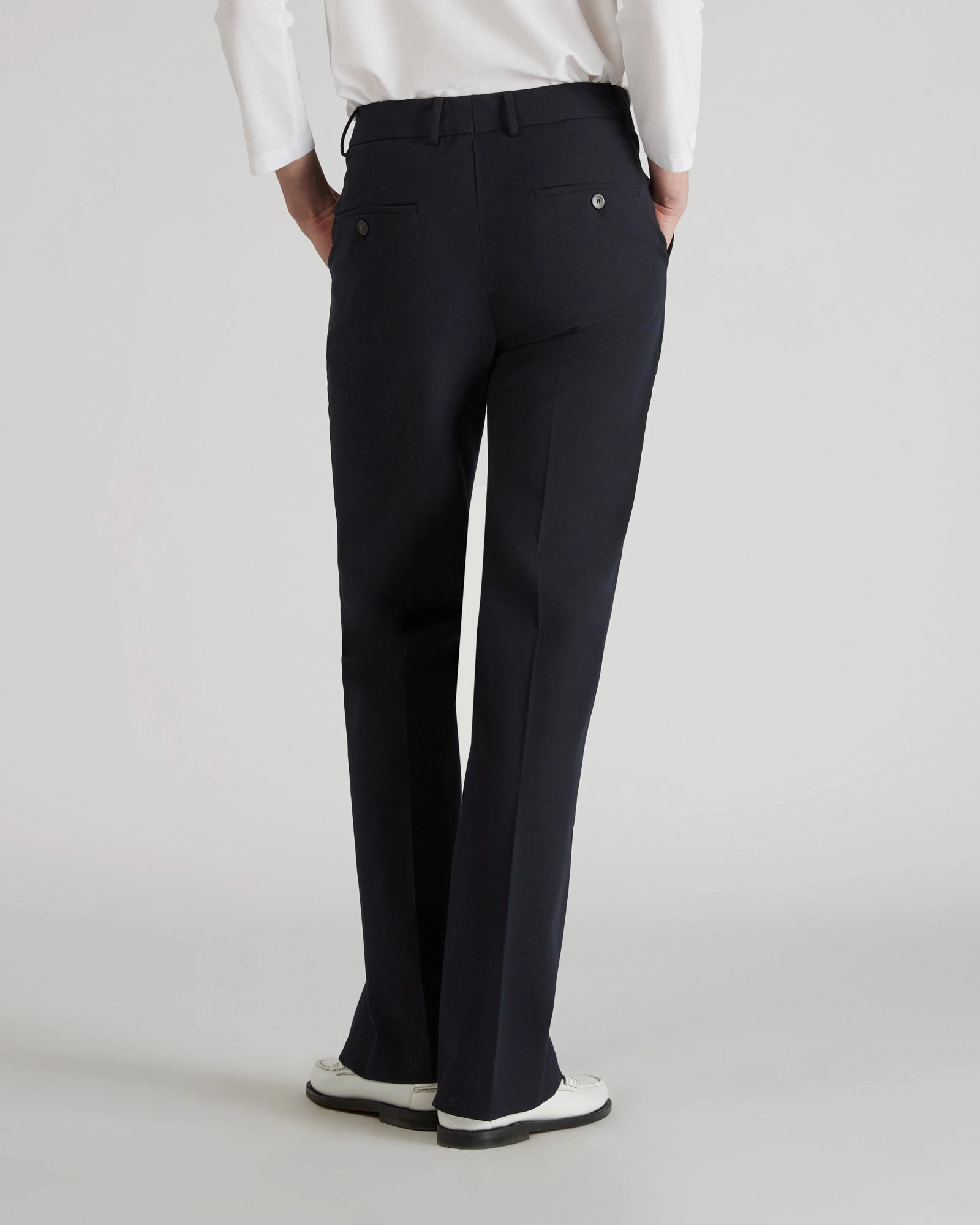 Regular fit trousers in two-way stretch gabardine Work Friendly