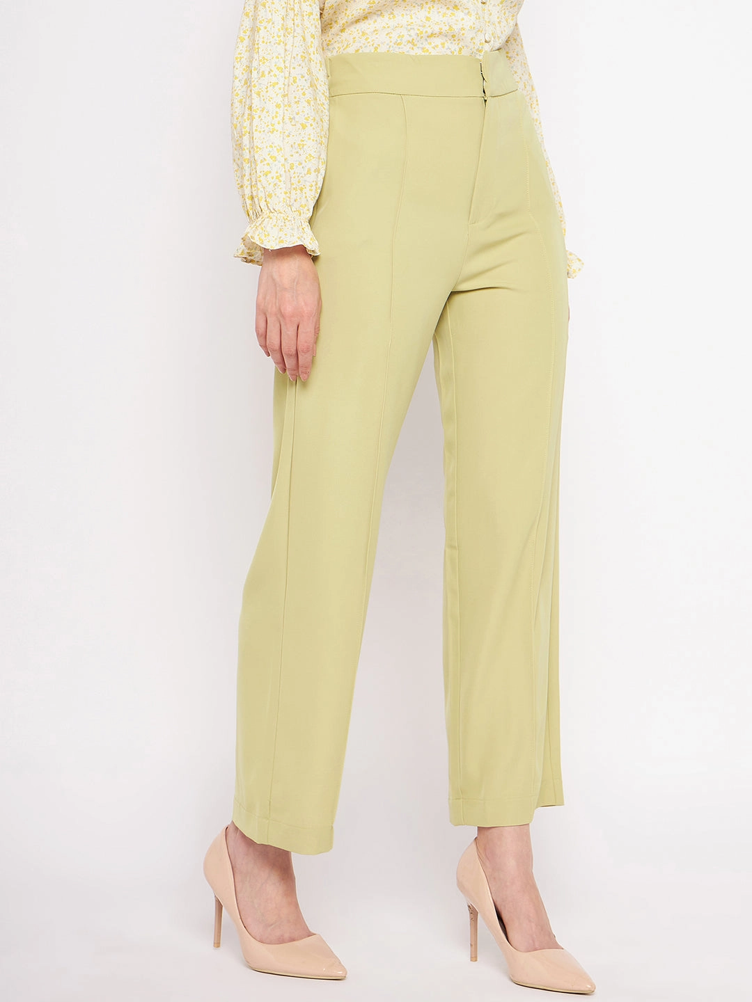 Madame Lime Green Trouser Ergonomic Cut