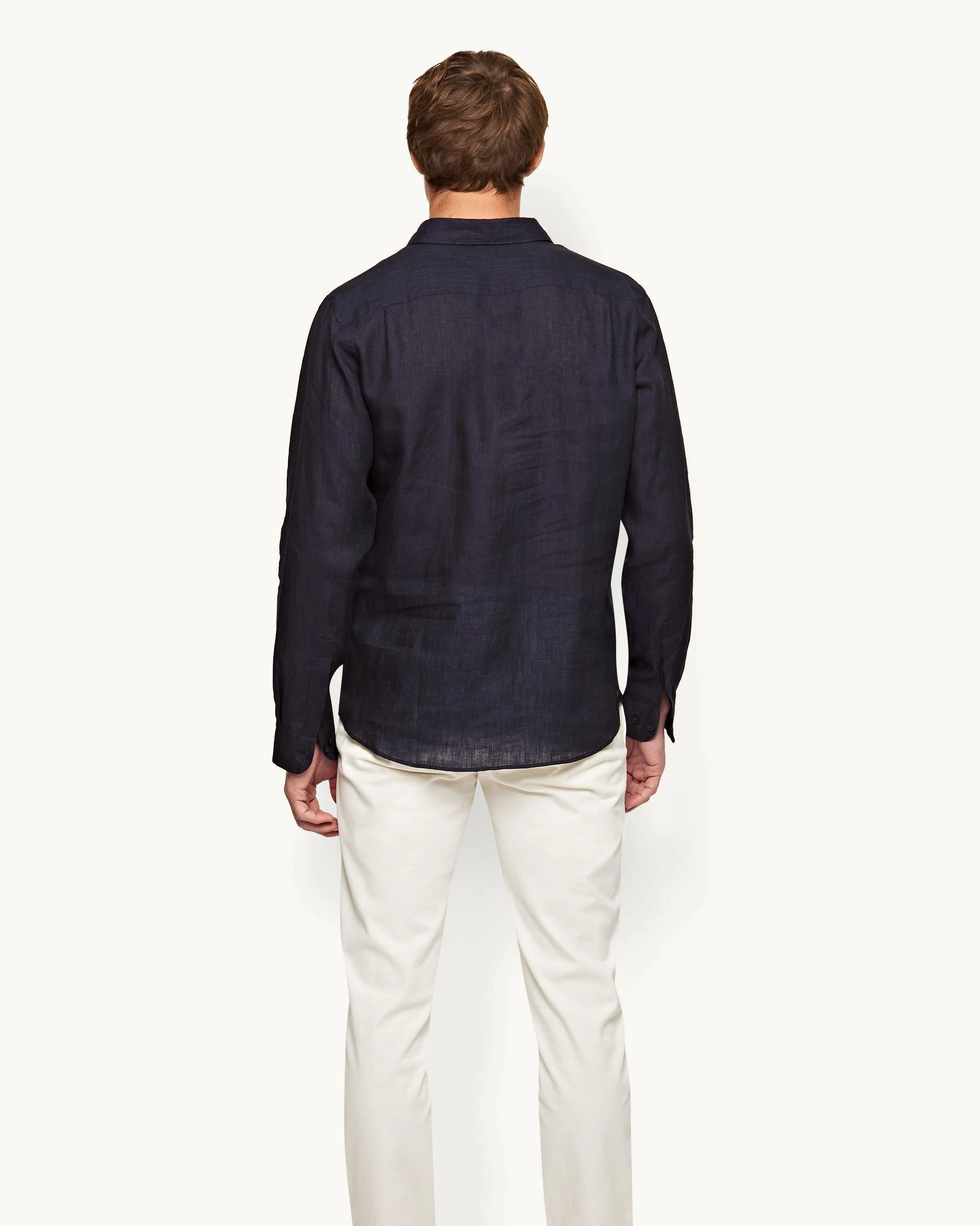 Striped Design Polished Style Percy Linen