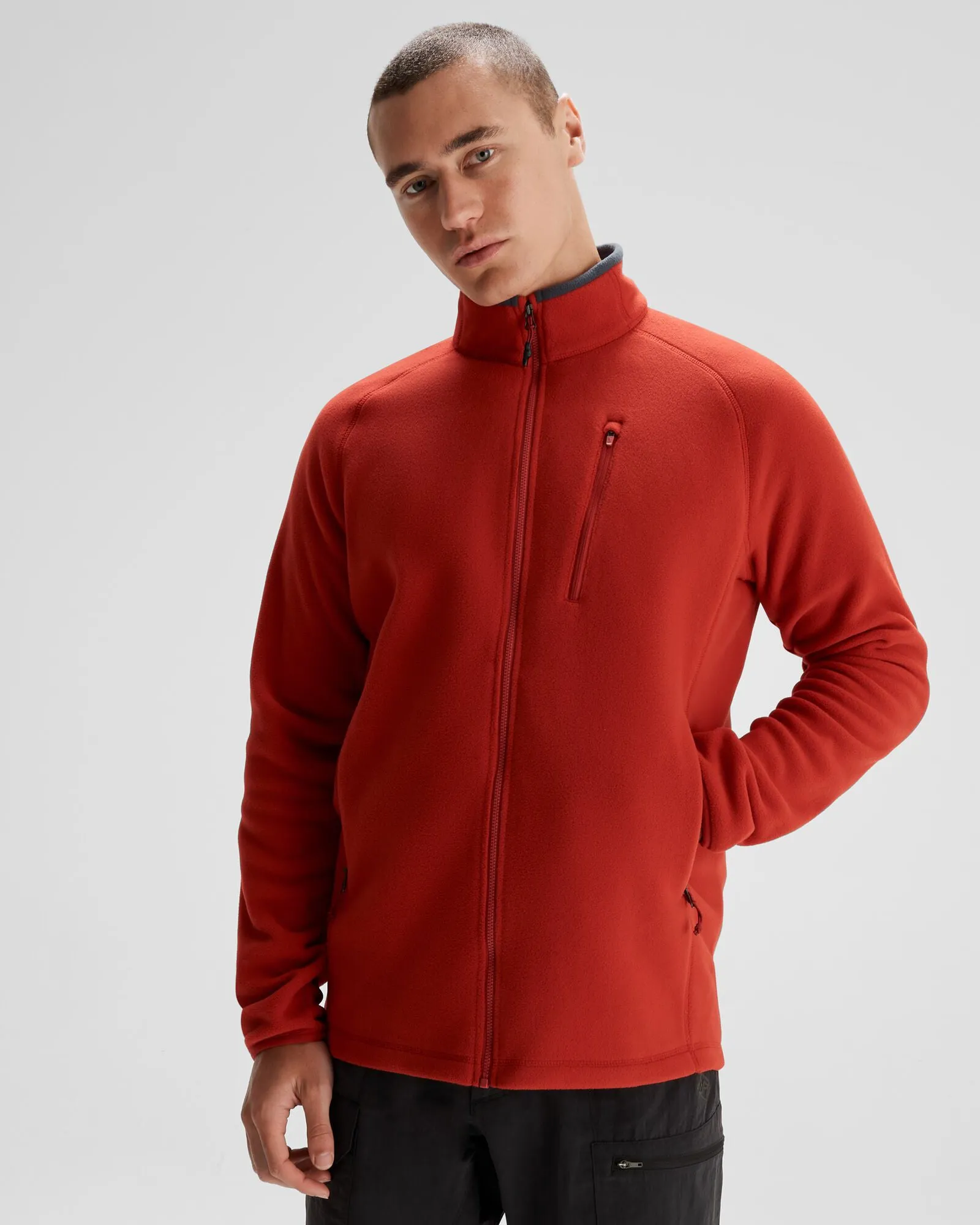 nylon blend Men's Ridge 100 PrimaLoft Bio Fleece Jacket - Spicy Chilli Pepper