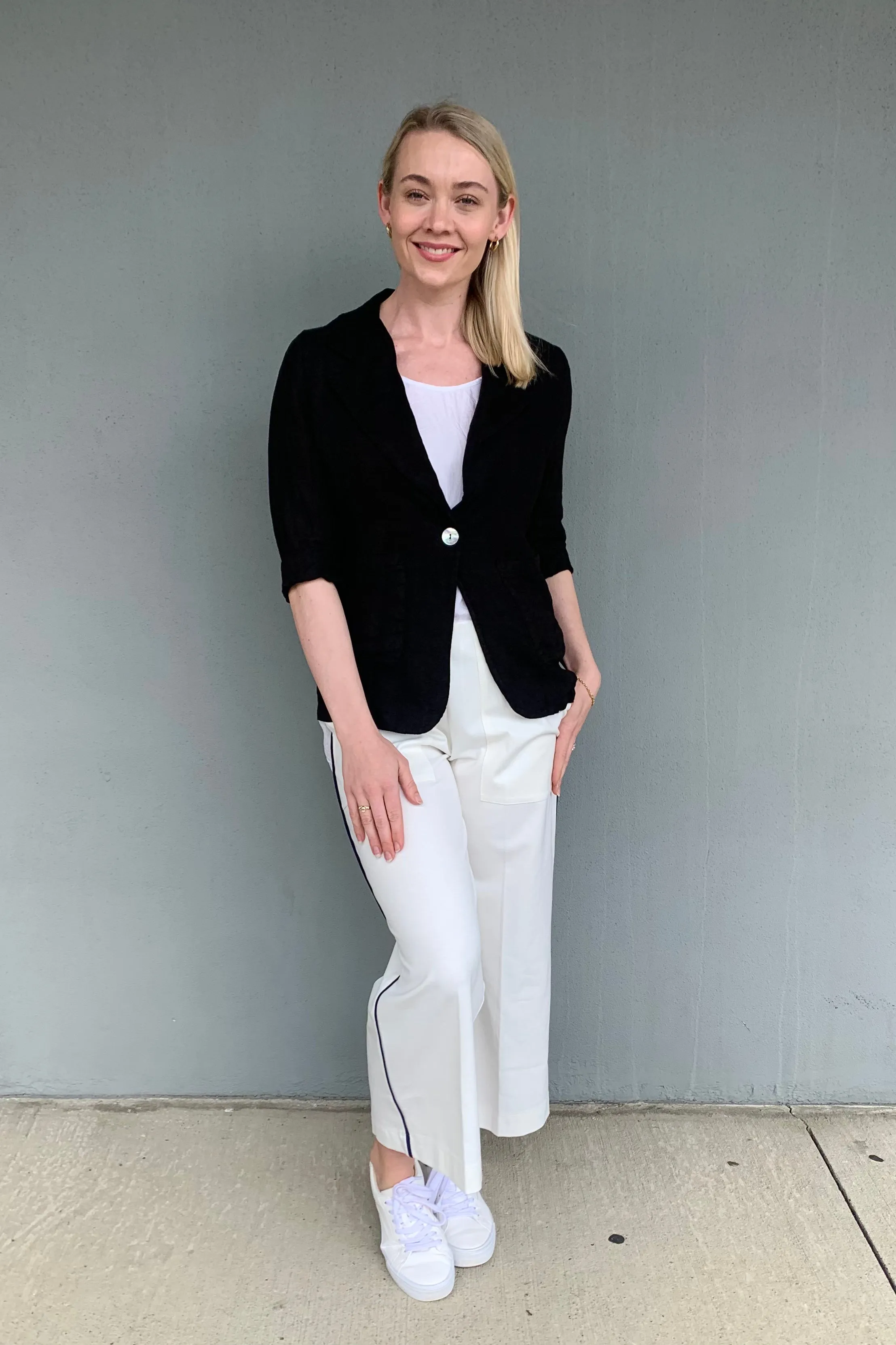 Anti Pill Surface Versatile Fit Layer Made in Italy - 26-60668U Soft Linen Blazer