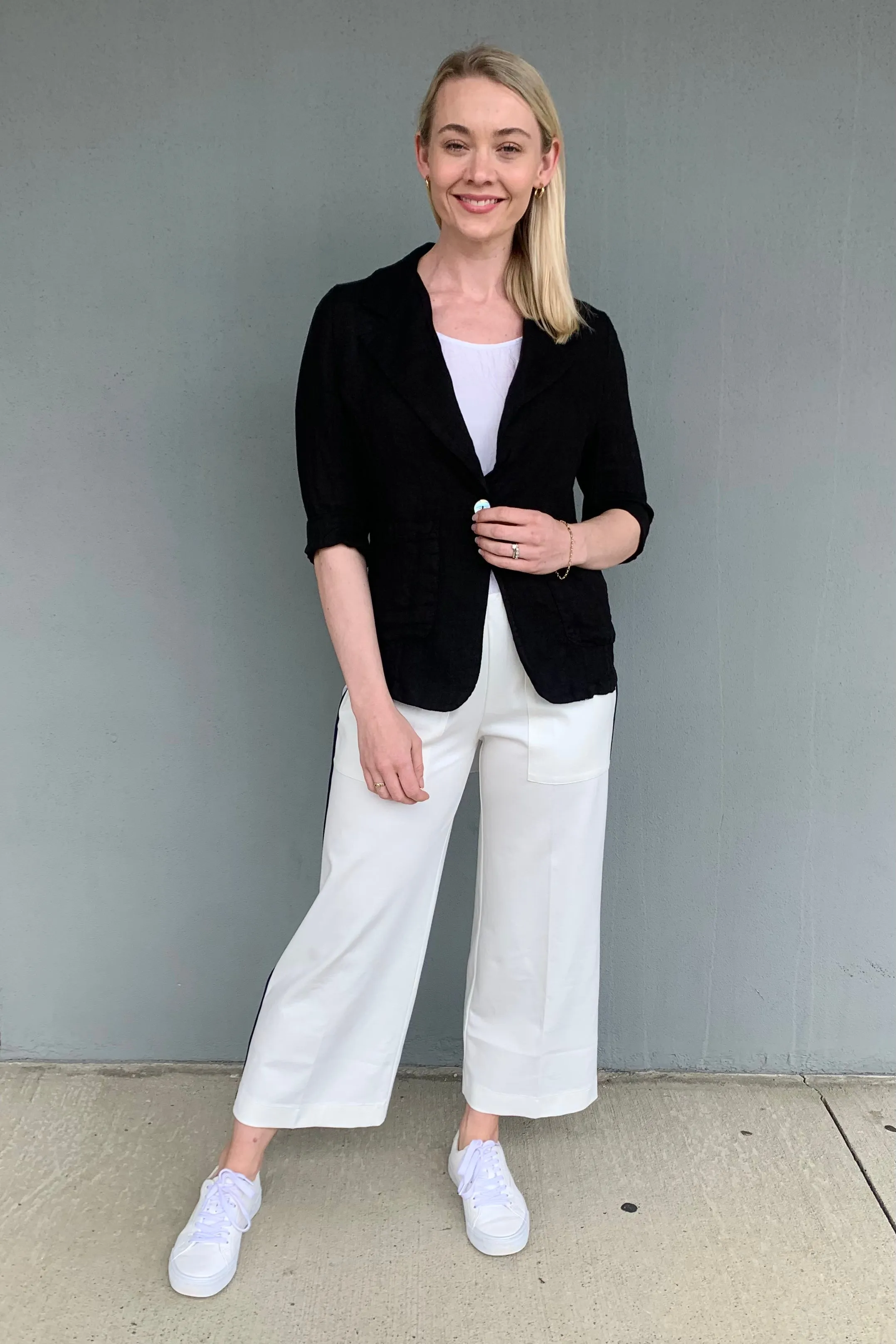 Mesh Venting Modular Design Made in Italy - 26-60668U Soft Linen Blazer