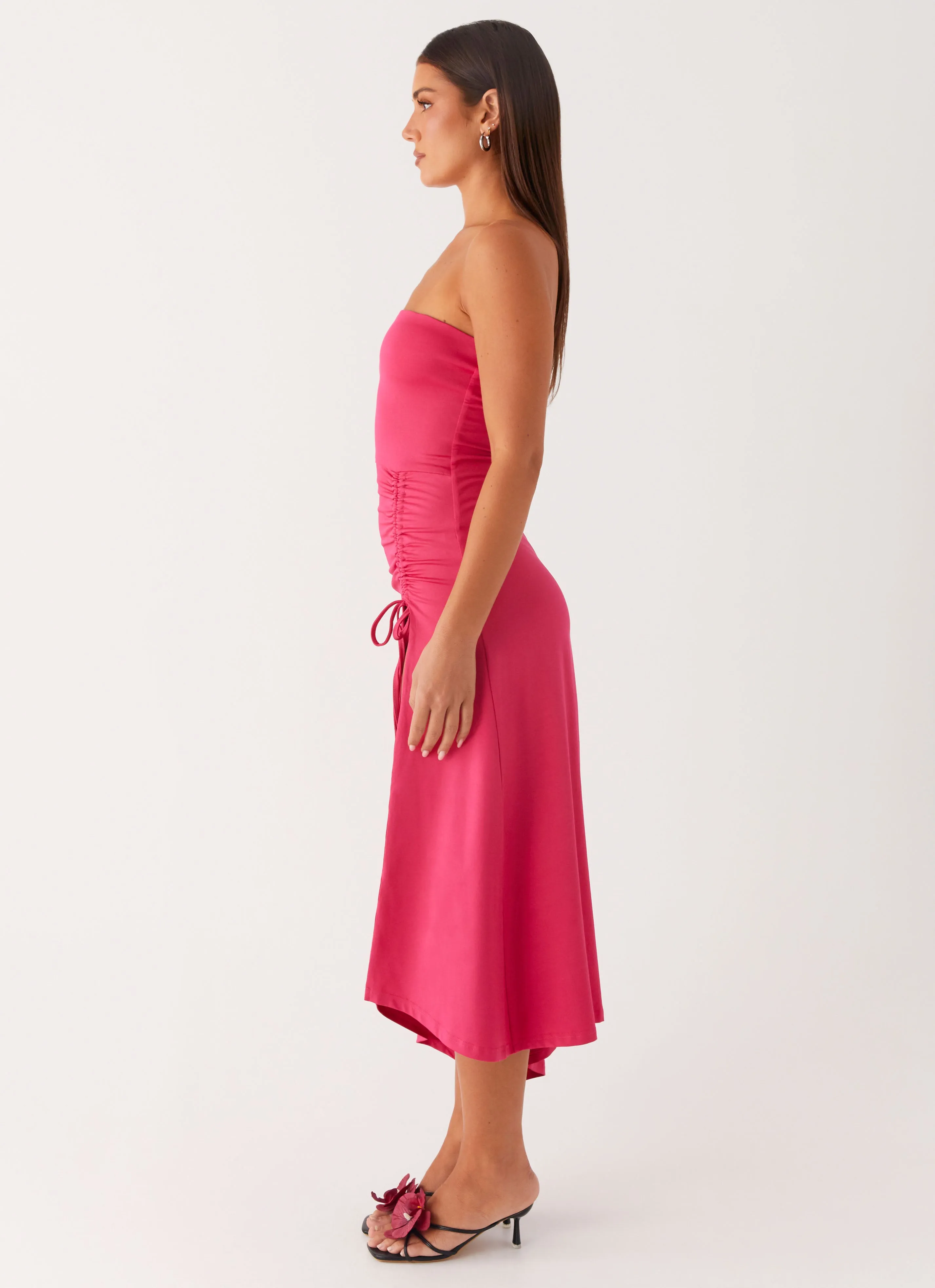 Relax Form Laoise Midi Dress - Hot Pink