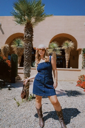 RAYLA DENIM DRESS MIDNIGHT Cozy Comfort