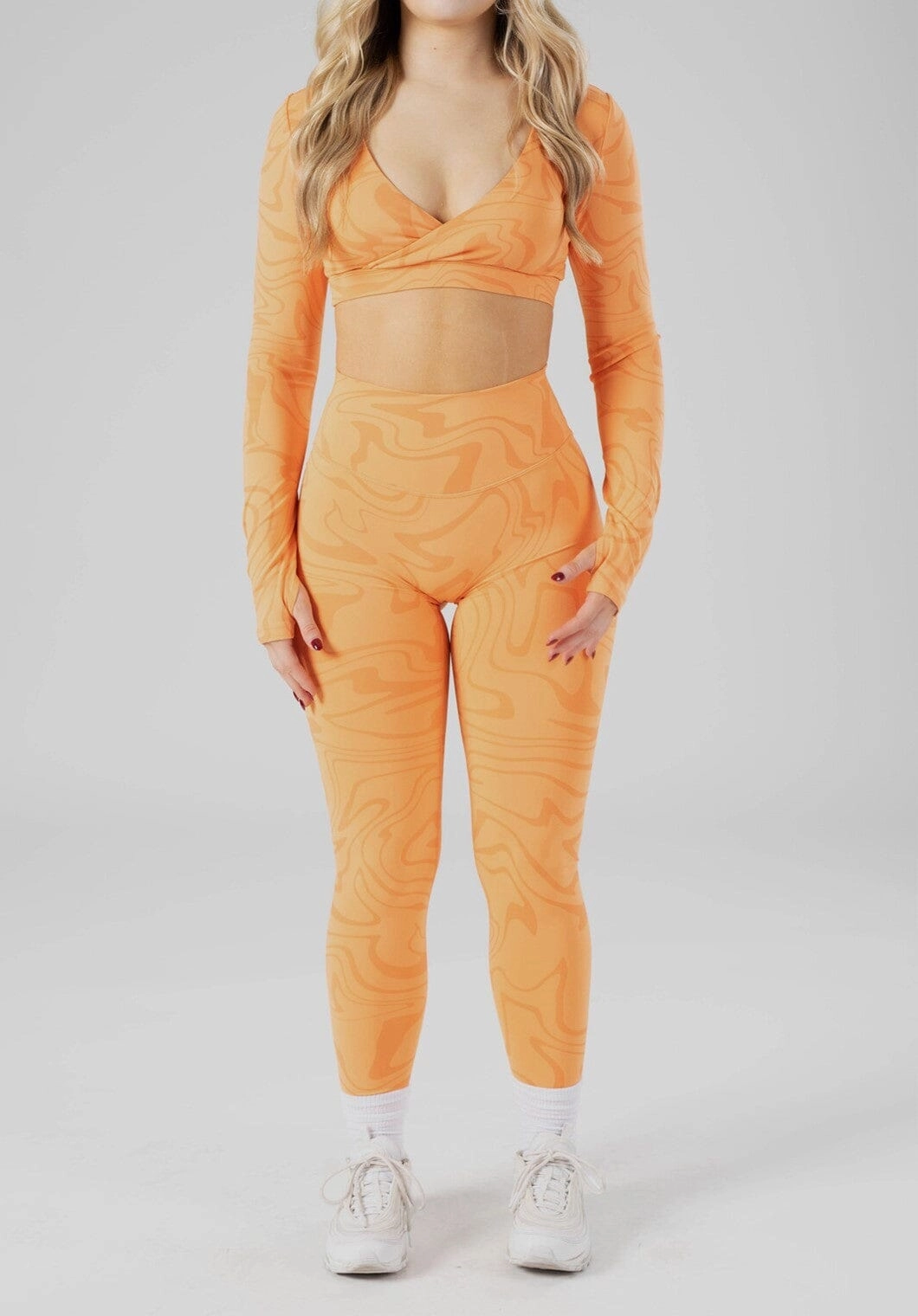 RecStretch?  DesB Original Sculptseam?  Plus Legging Creamsicle Unisex Style Winter Sports