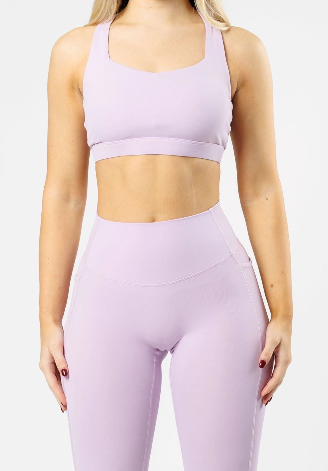RecStretch? Empower Sculptseam? Plus Pocket Legging Pastel Lilac Morning Stretch Minimalist Style Effortless Style