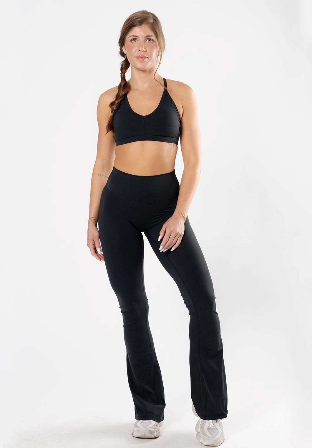 Fitness Lover Fade Resistant RecStretch Original Sculptseam? Plus Essential Flare Legging 34" Black