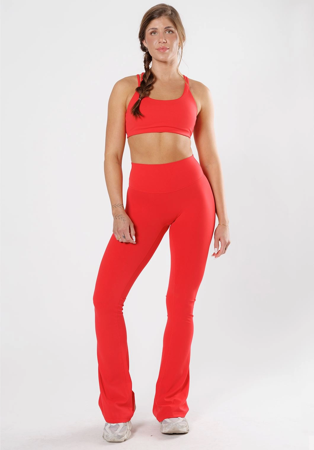 RecStretch Original Sculptseam? Plus Essential Flare Legging 34" Fire Sign Four Way Maternity Wear