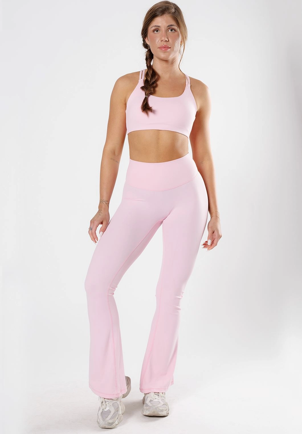 RecStretch Original Sculptseam? Plus Essential Flare Legging 34" Pink Opal Easy Stretch