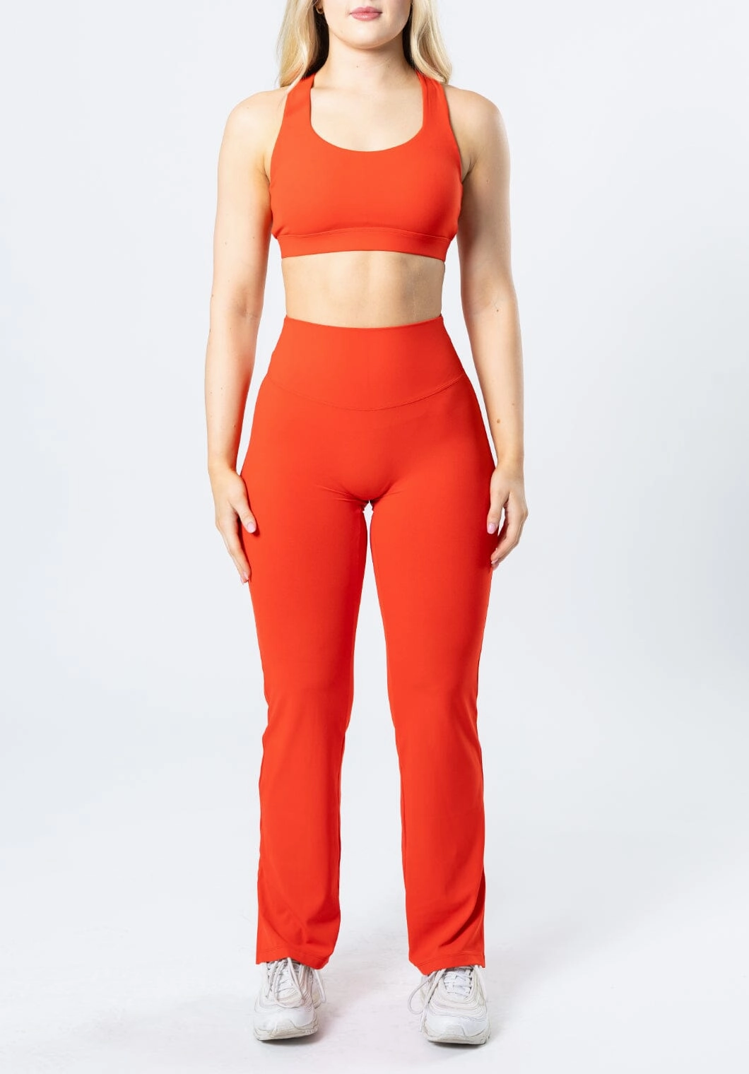 RecStretch Original Sculptseam? Plus Flare Legging 31" Hot Shot Mesh Panel City Walk Comfortable Design