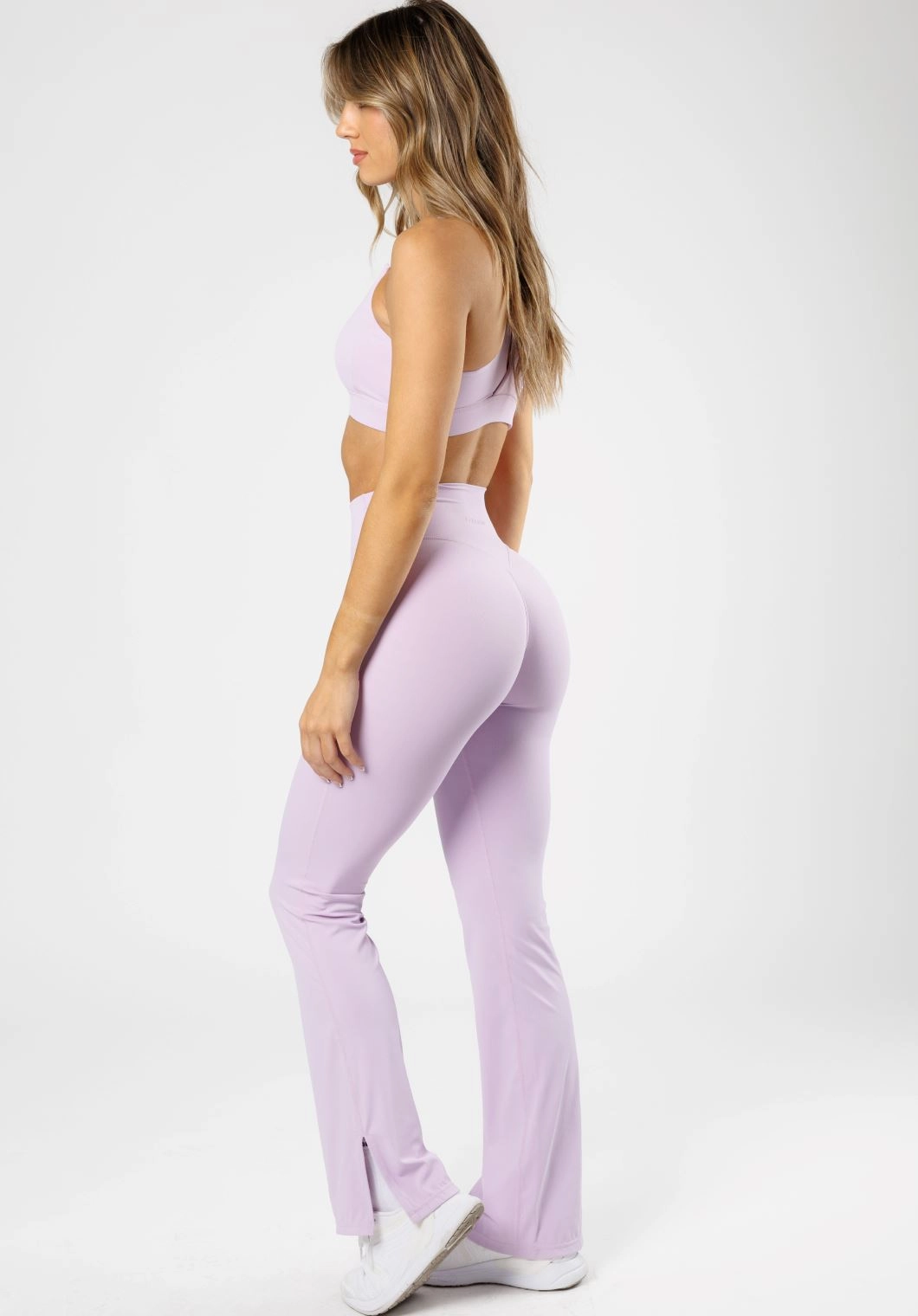 RecStretch Original Sculptseam? Plus Flare Legging 34" Pastel Lilac Maternity Wear City Walk