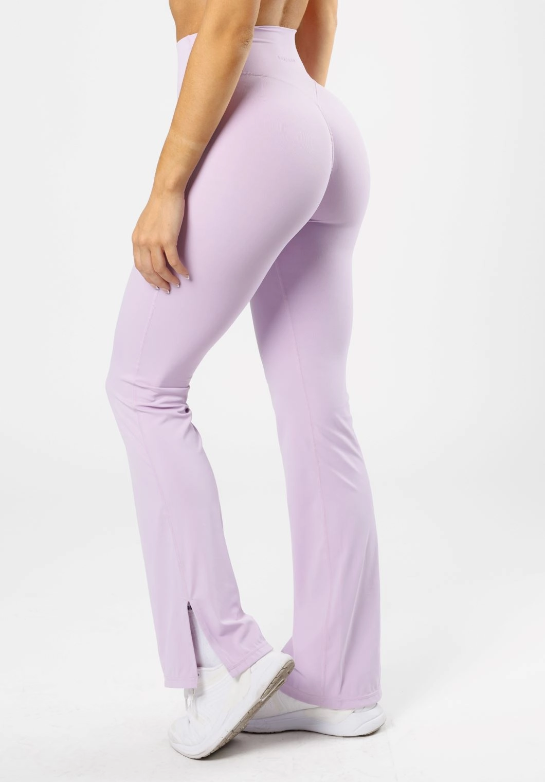 RecStretch Original Sculptseam? Plus Flare Legging 34" Pastel Lilac Comfort Fit Stretch Chic and Soft