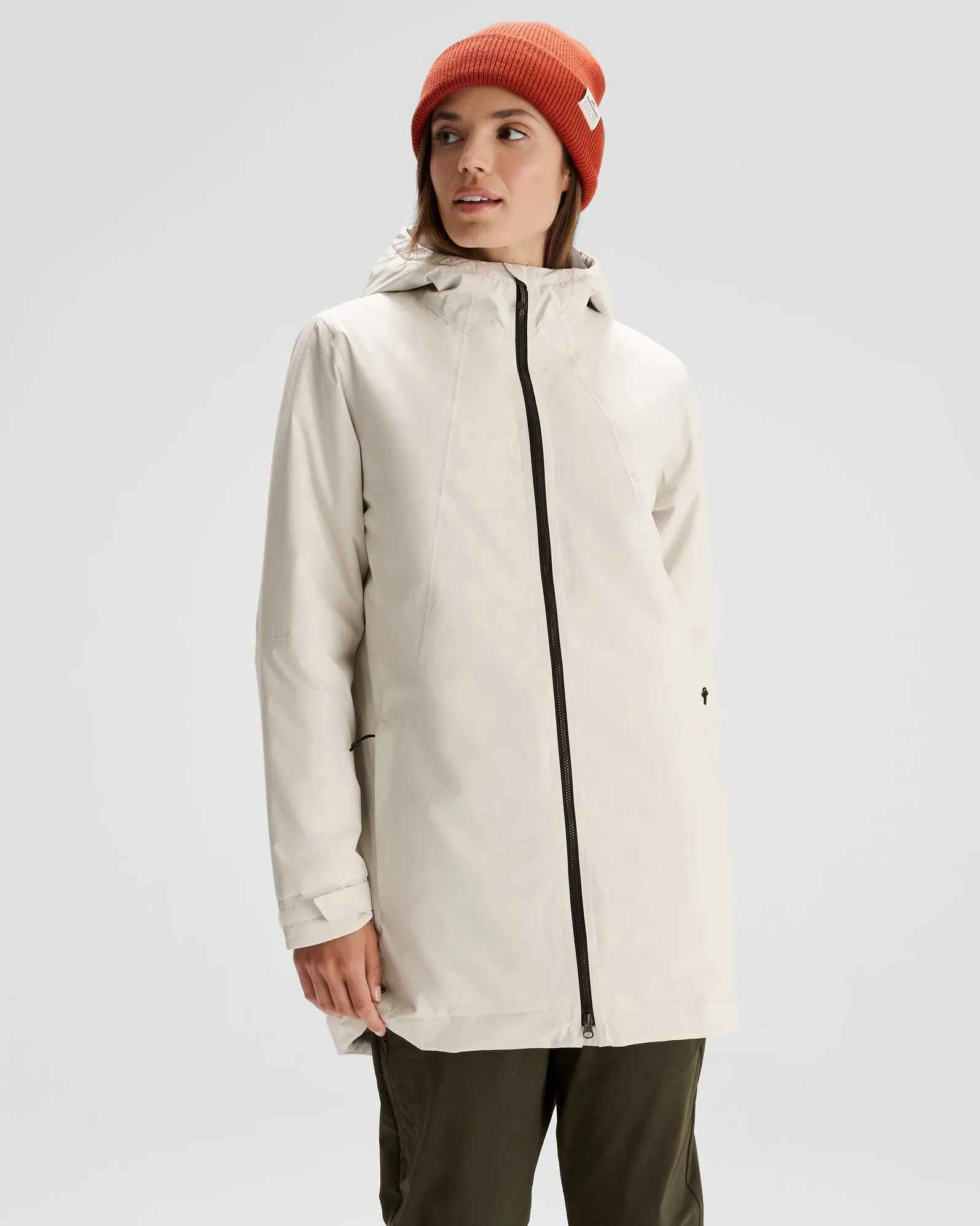 Women's Trailhead 2L Insulated Rain Parka - Natural Water Resistant Shell