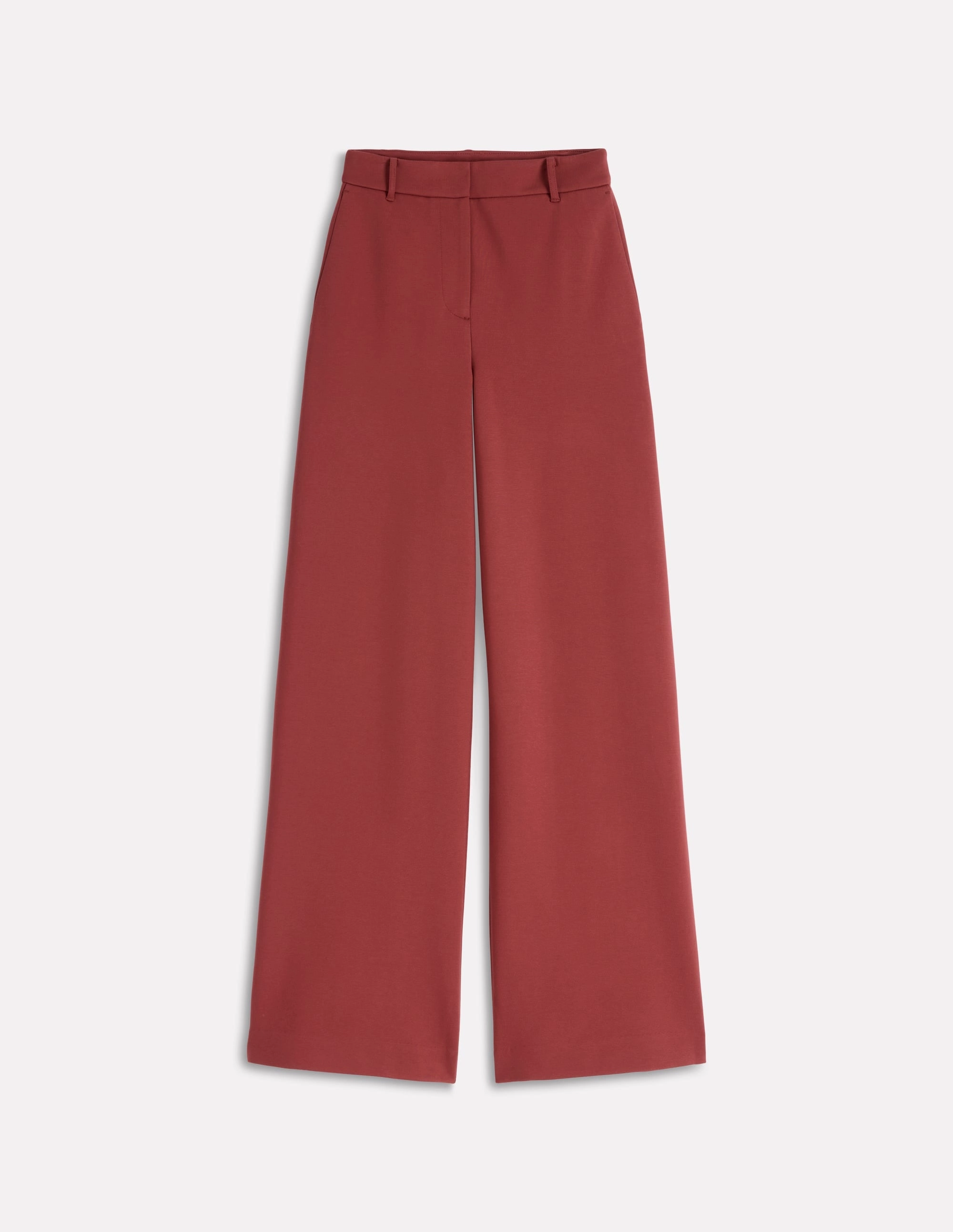 Belgravia Ponte Trousers-Chestnut Layered Comfort