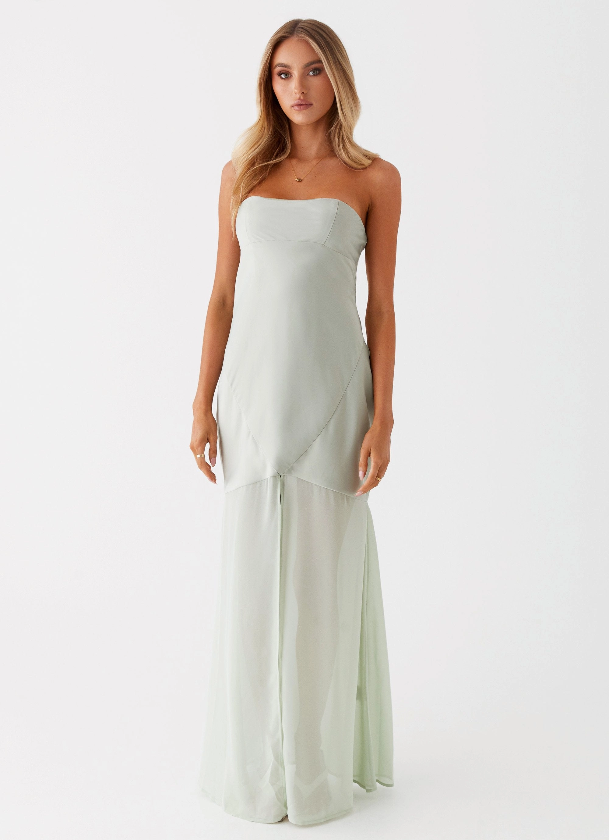 Brea Maxi Dress - Sage Slit Detail