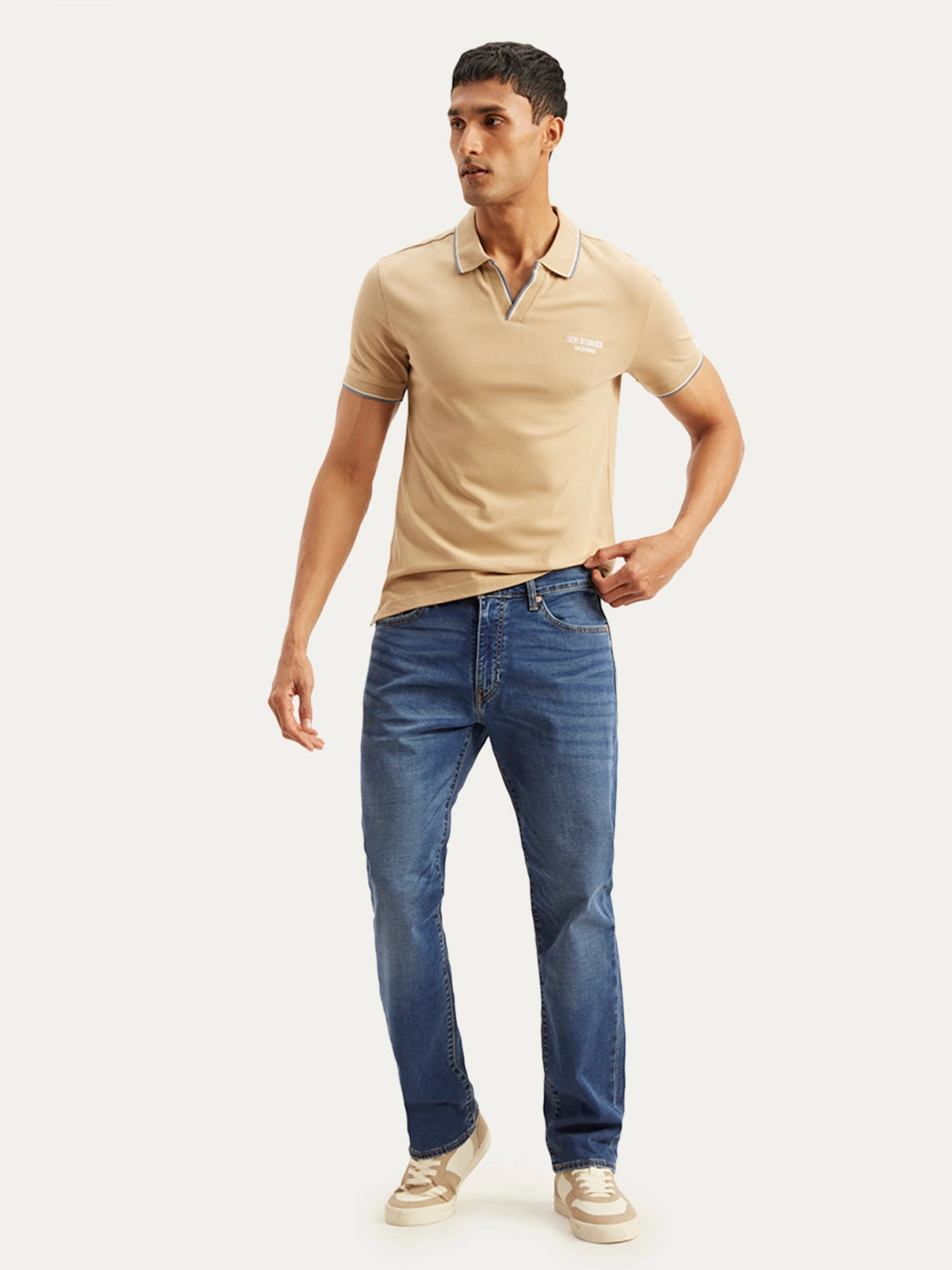 Simple clothing Work Friendly Men's 541 Blue Athletic Tapered Fit Mid Rise Jeans