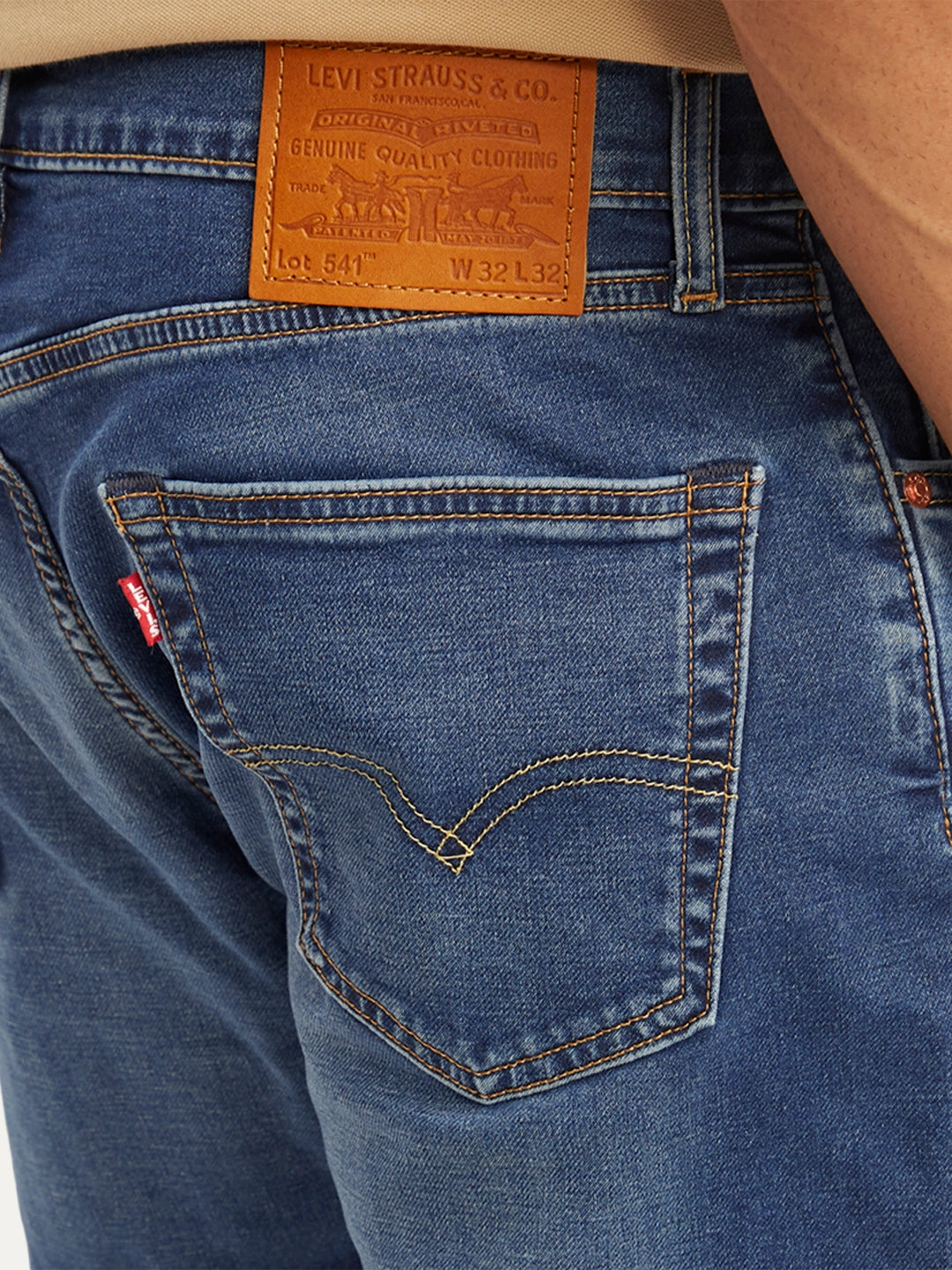 Outfit Base Outfit Routine Men's 541 Blue Athletic Tapered Fit Mid Rise Jeans