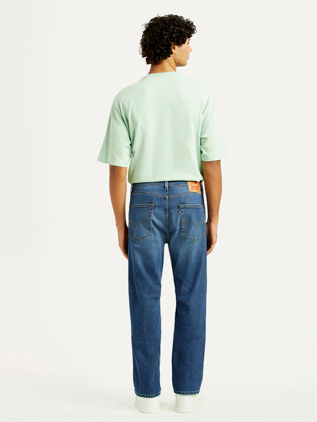 High Durability Men's 505 Med Indigo Straight Fit Mid Rise Jeans