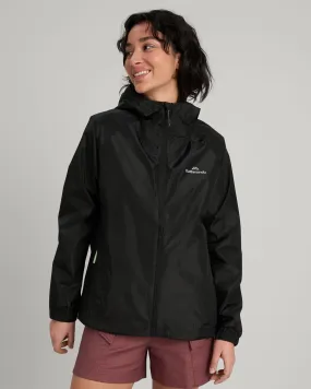 Women's Pocket-it 2-layer Rain Jacket - Black UV Protective Eco Conscious Dye Process