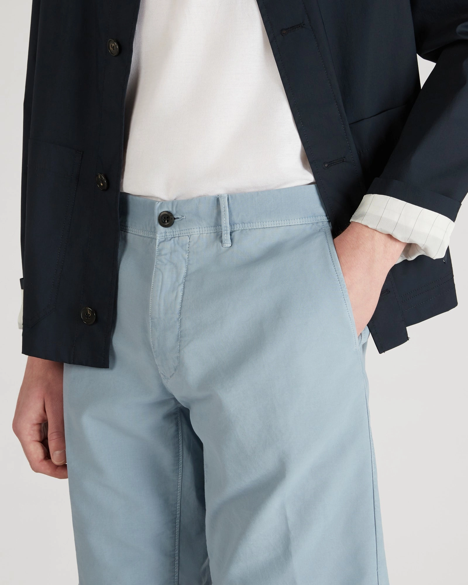 Low Profile Waistband Regular-fit Summer Satin Bermuda Shorts