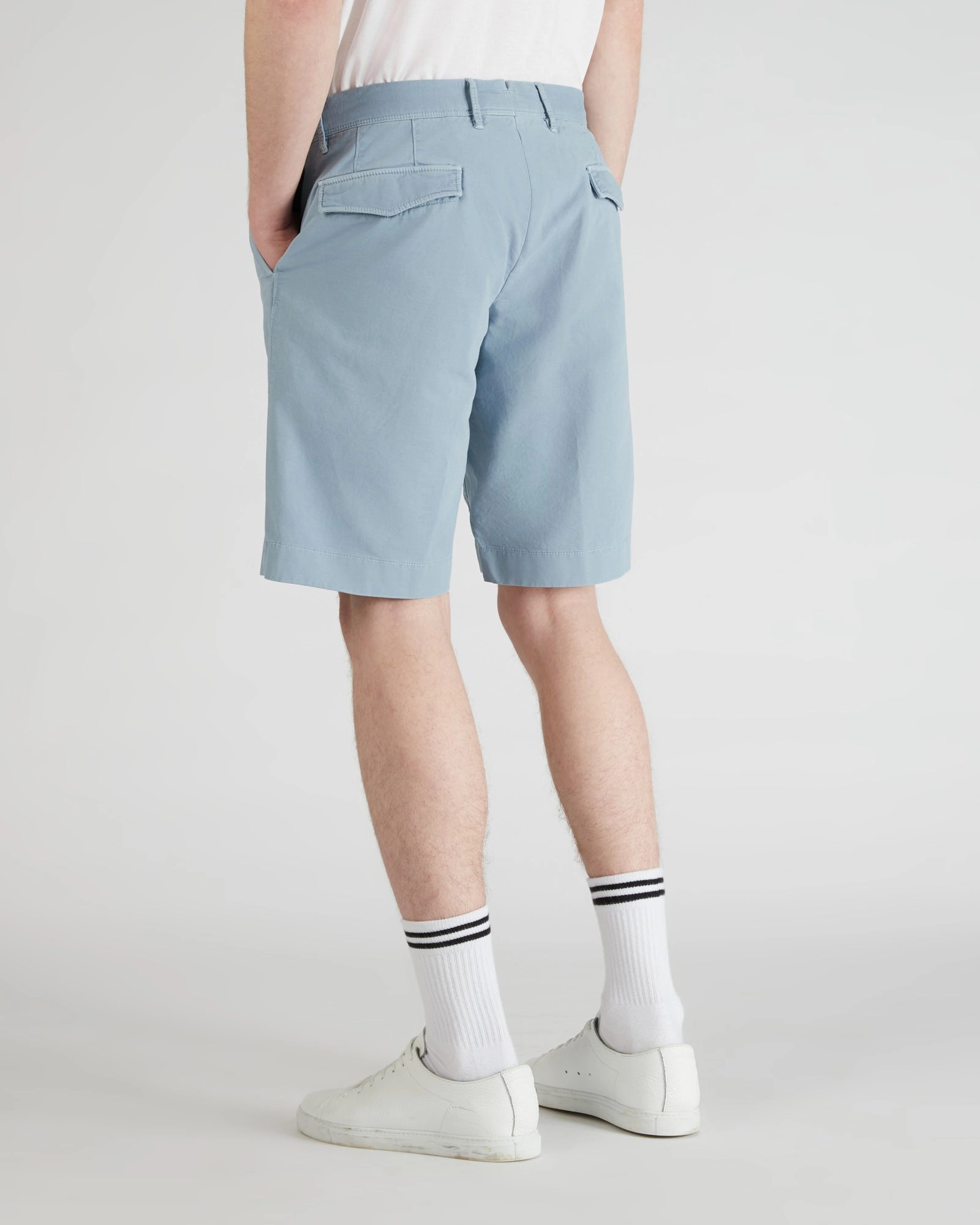 Regular-fit Summer Satin Bermuda Shorts Sporty Comfort Wear