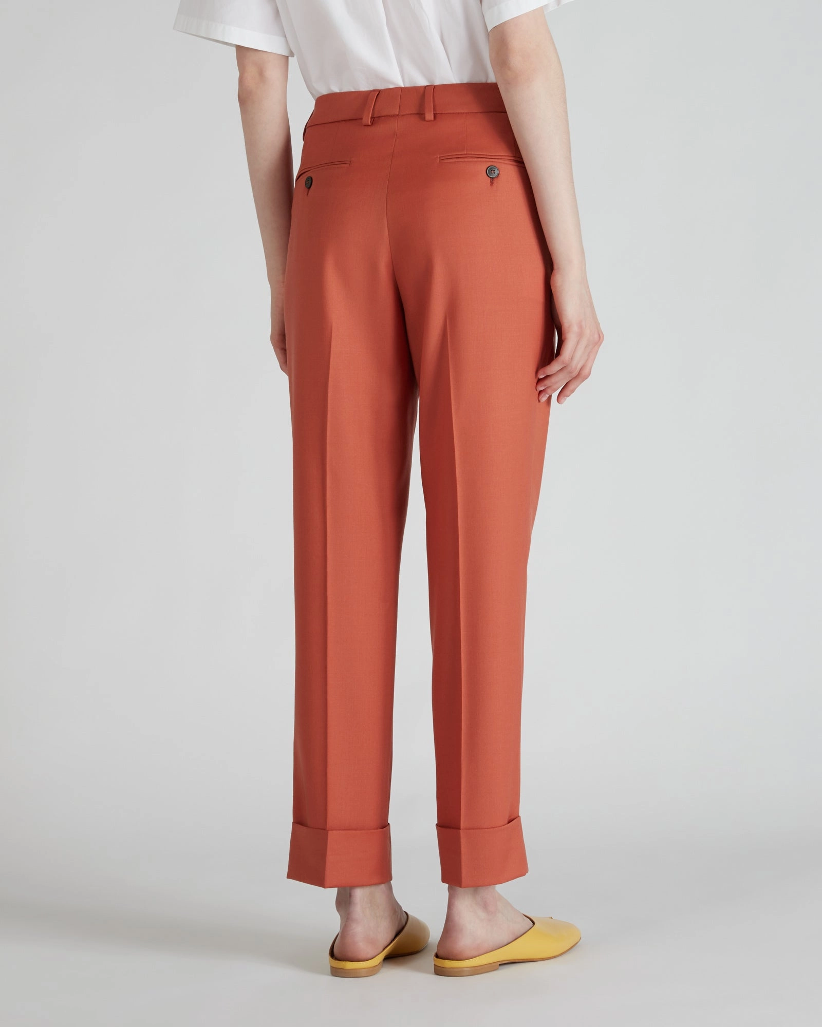 NonRestrictiveFit No Tag Regular fit trousers in stretch wool fabric