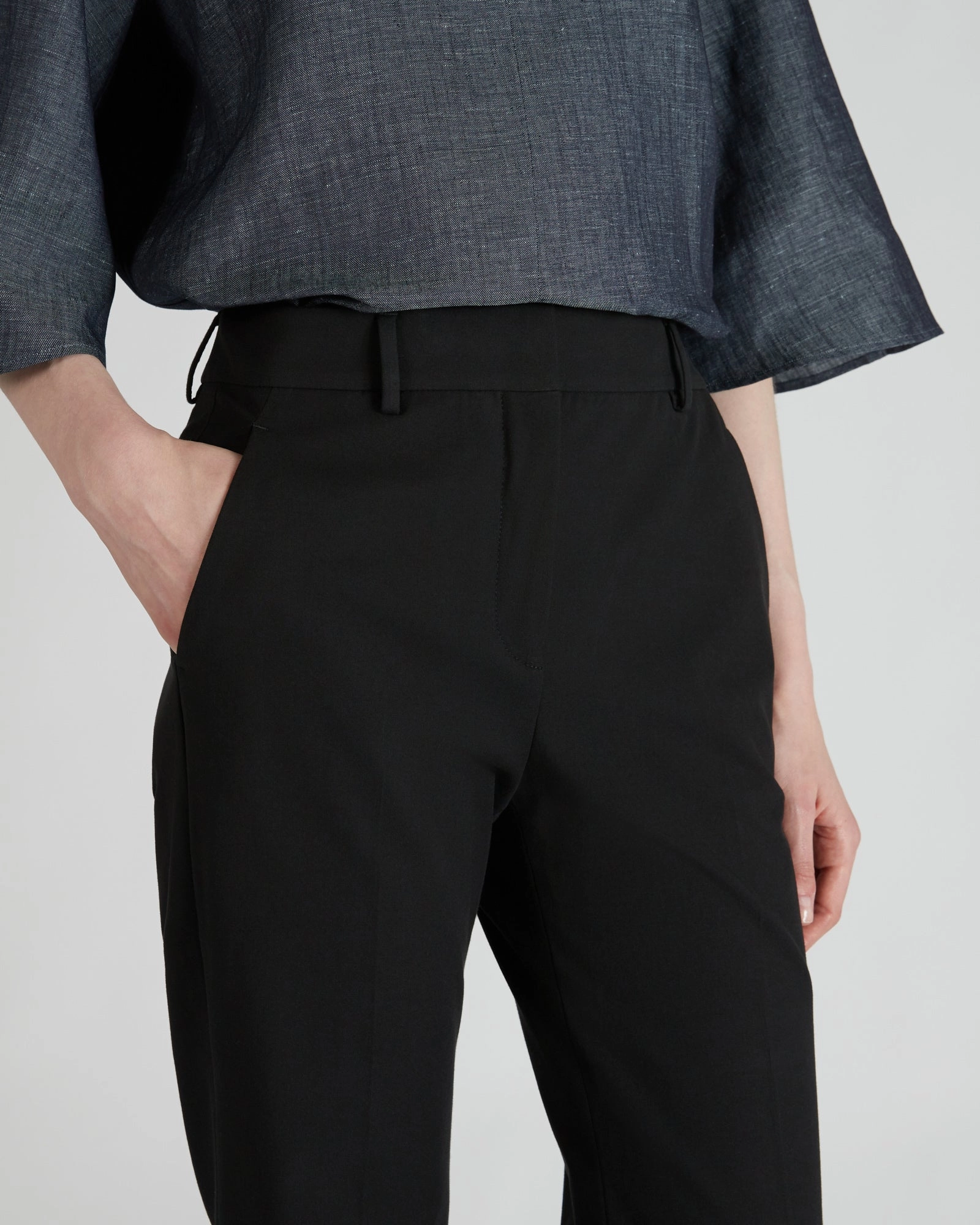 Regular fit trousers in two-way stretch gabardine All Season Versatility
