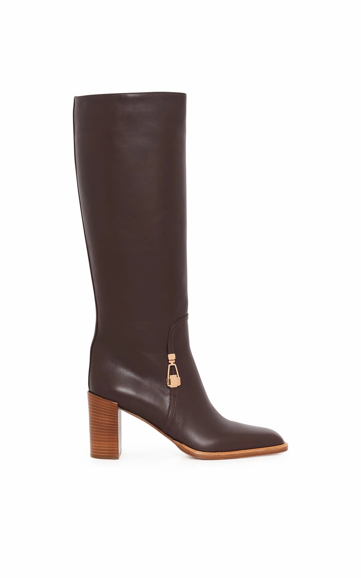 Durable Grip Nina Clasp Tall Boot in Dark Chocolate Leather