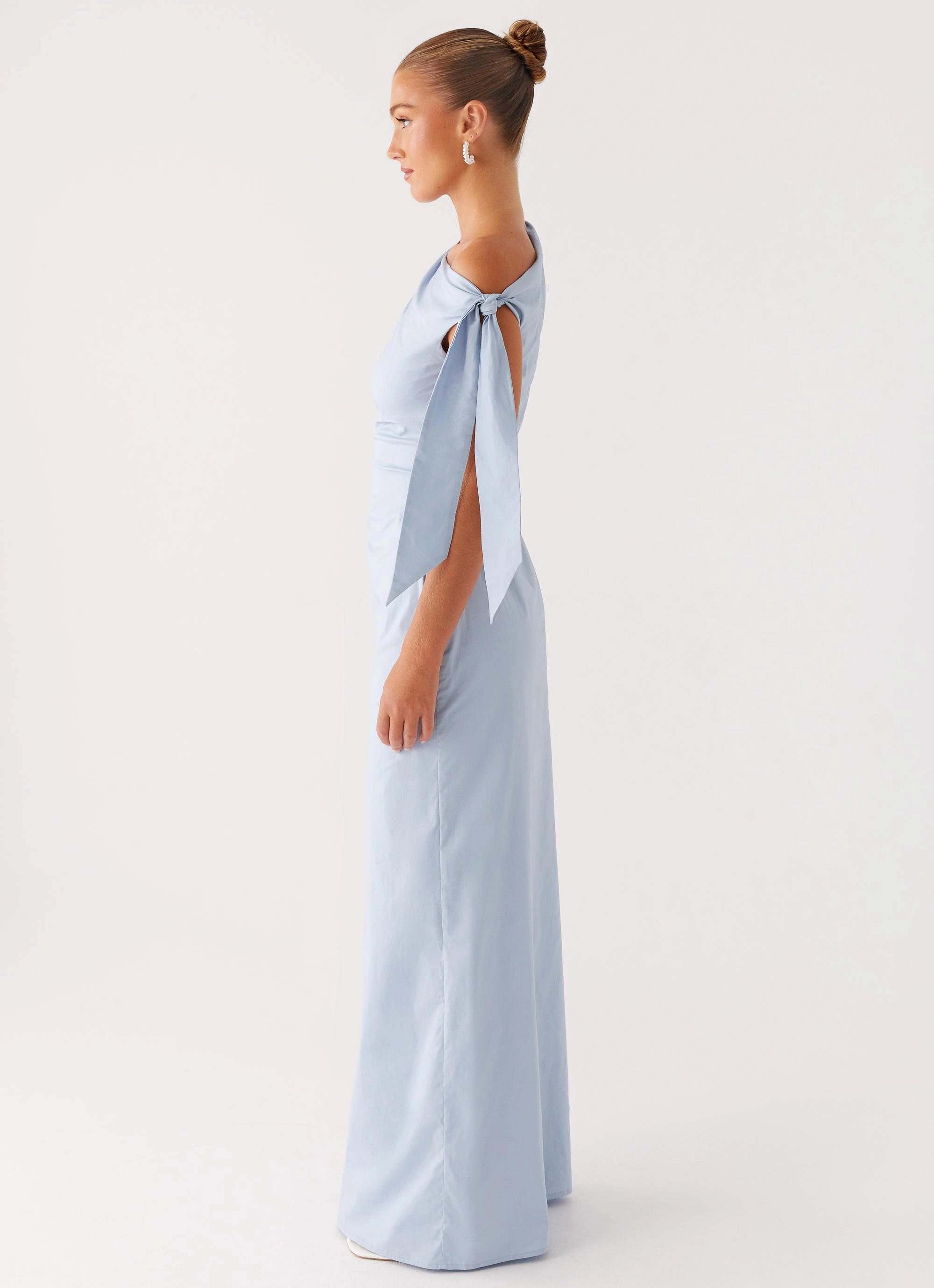 Marella Maxi Dress - Blue Romantic Hour Muted Tones