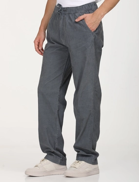 SecureZipperClosures All Day Use Men's Grey Regular Fit Joggers